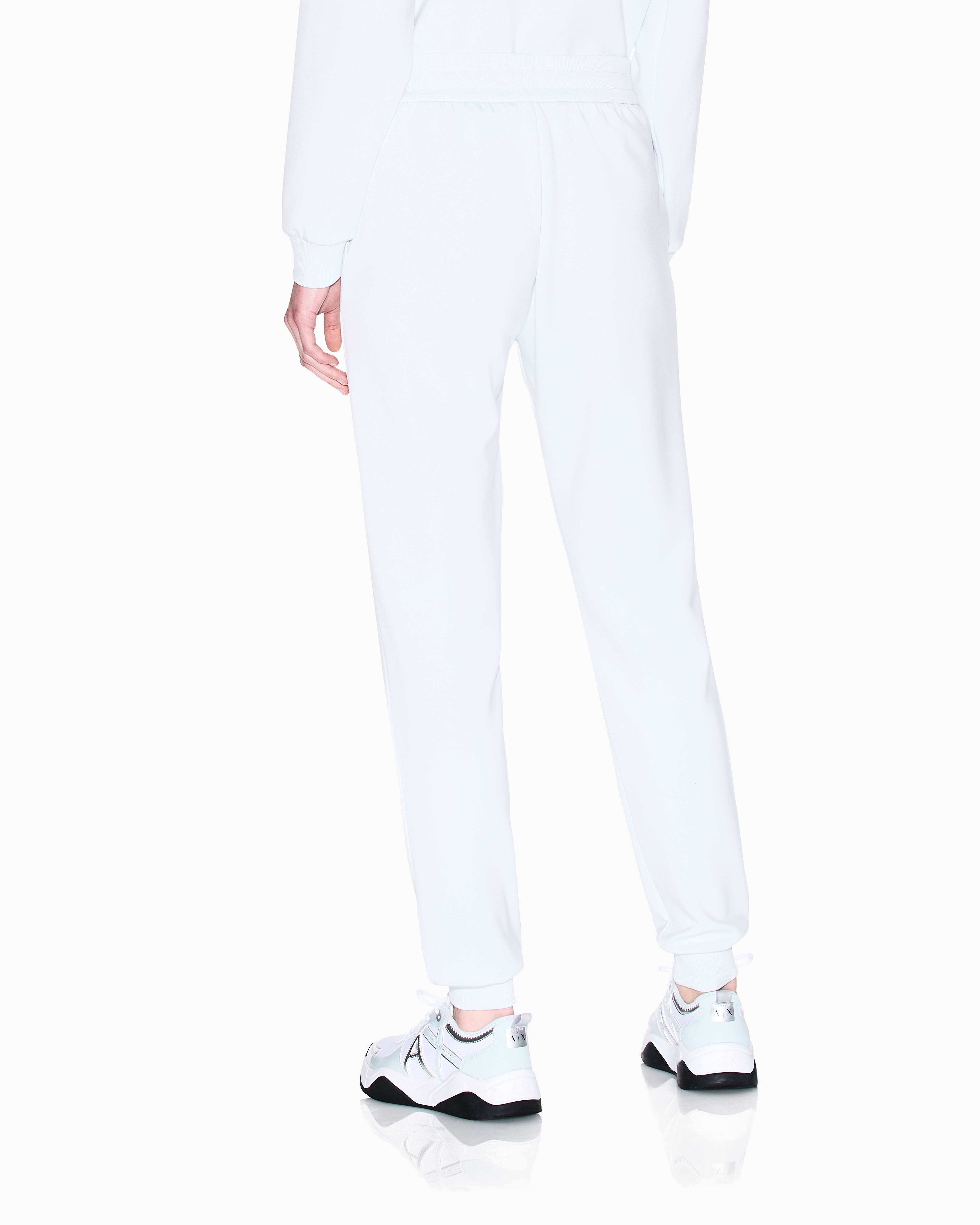 Armani Exchange Scuba Fabric Jogger Pants In Blue