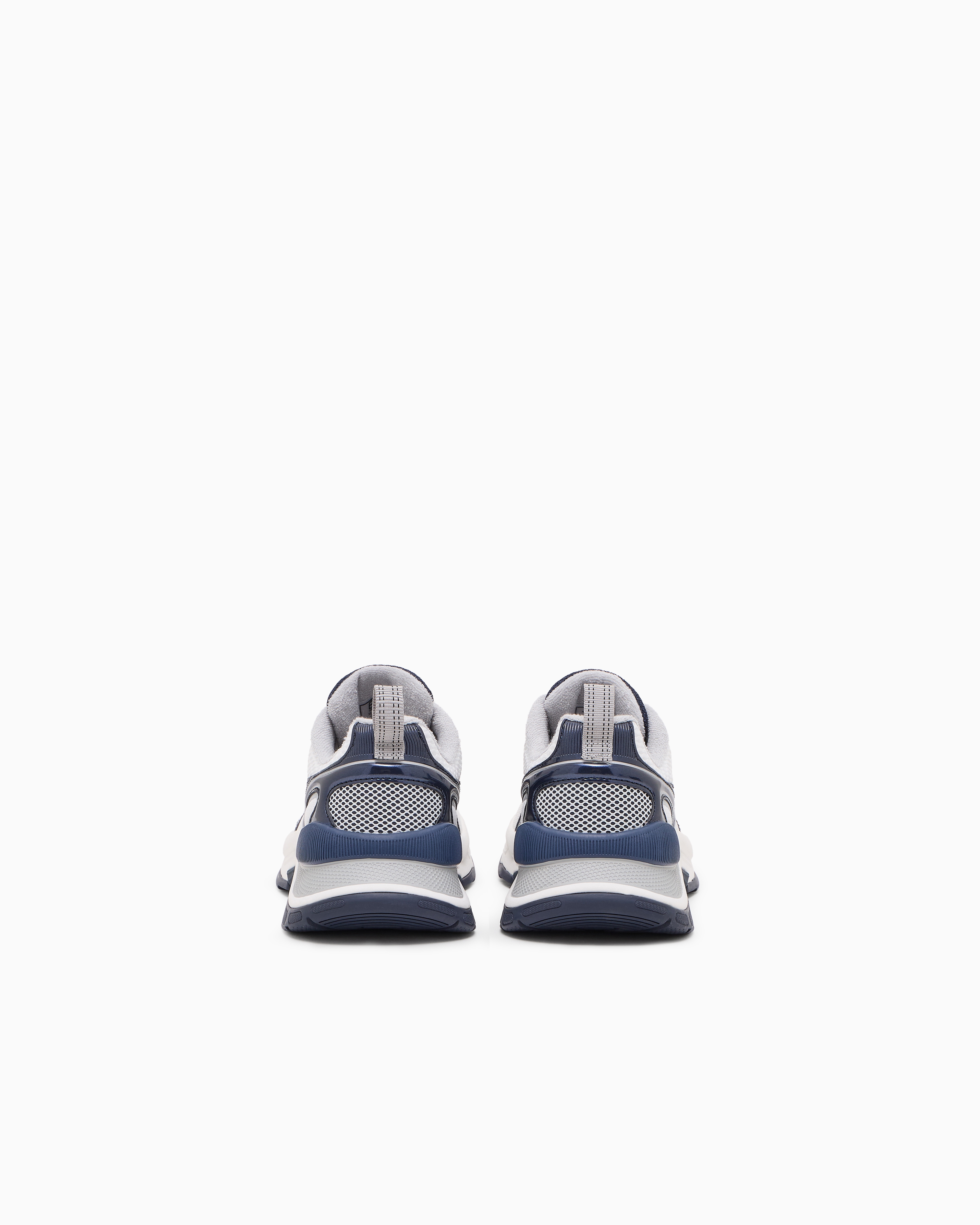 Ea7 Round Toe Low-top Sneakers In White