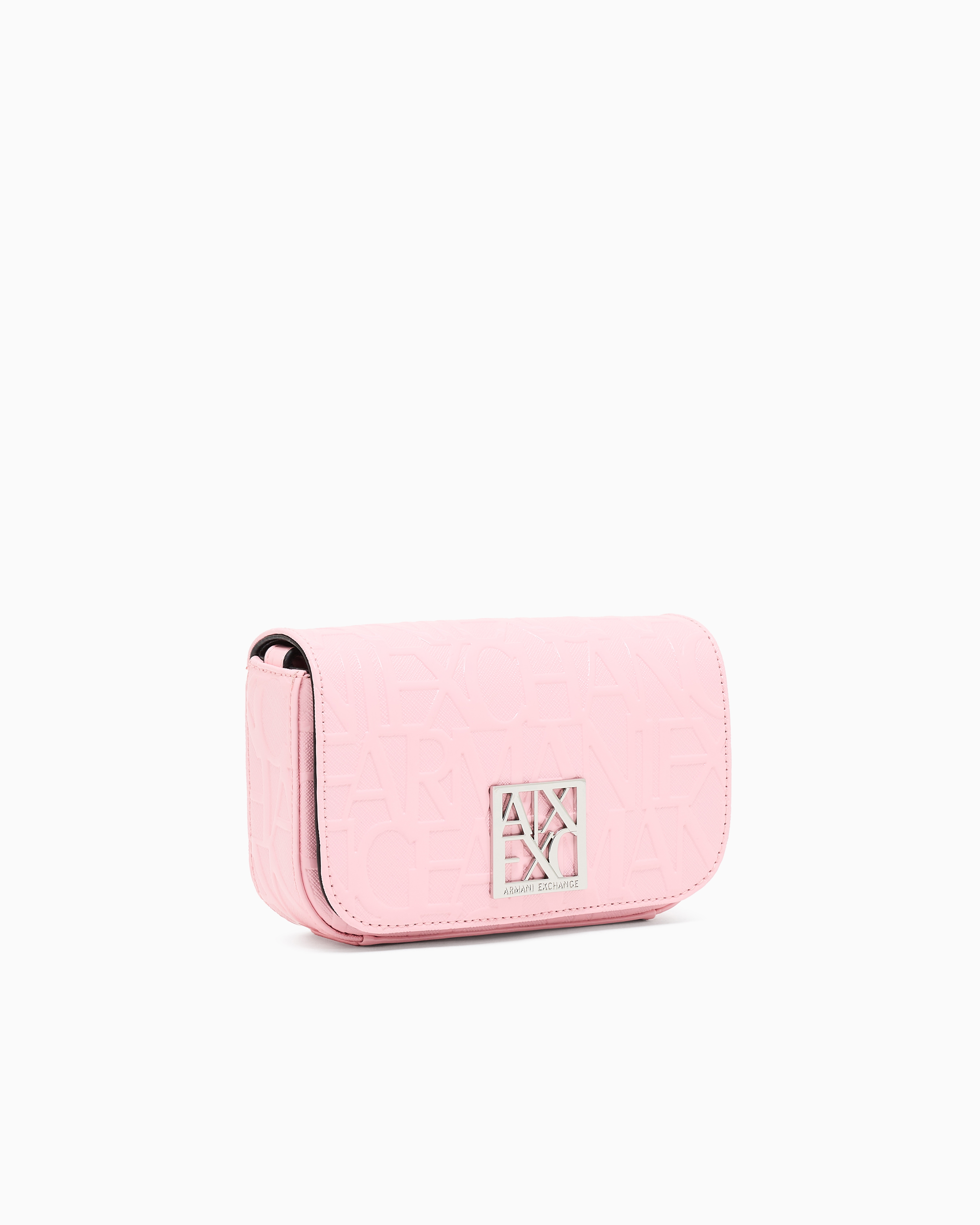 Armani Exchange Crossbody Bag With Logo In Pink