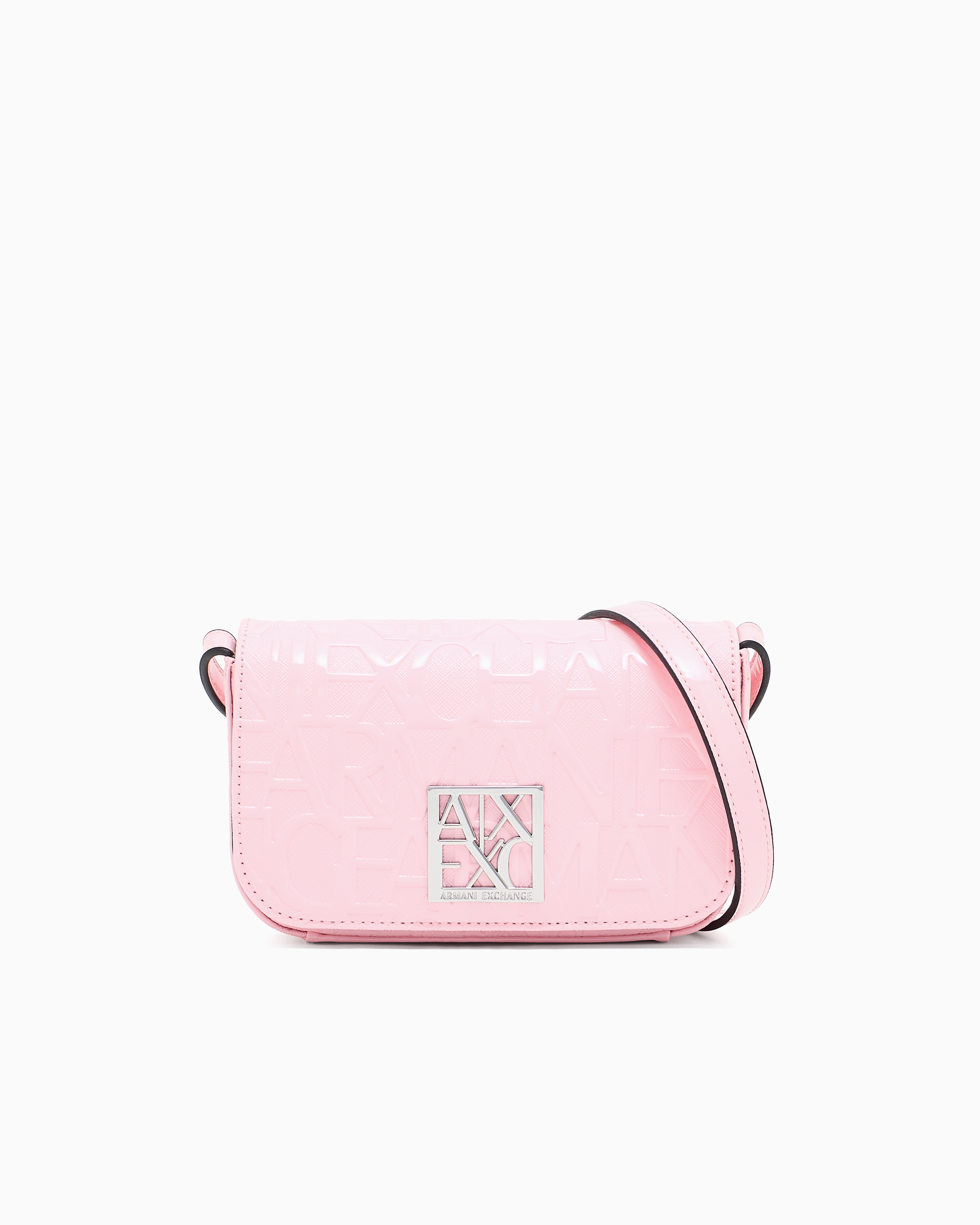 Armani Exchange Crossbody Bag With Logo In Pink
