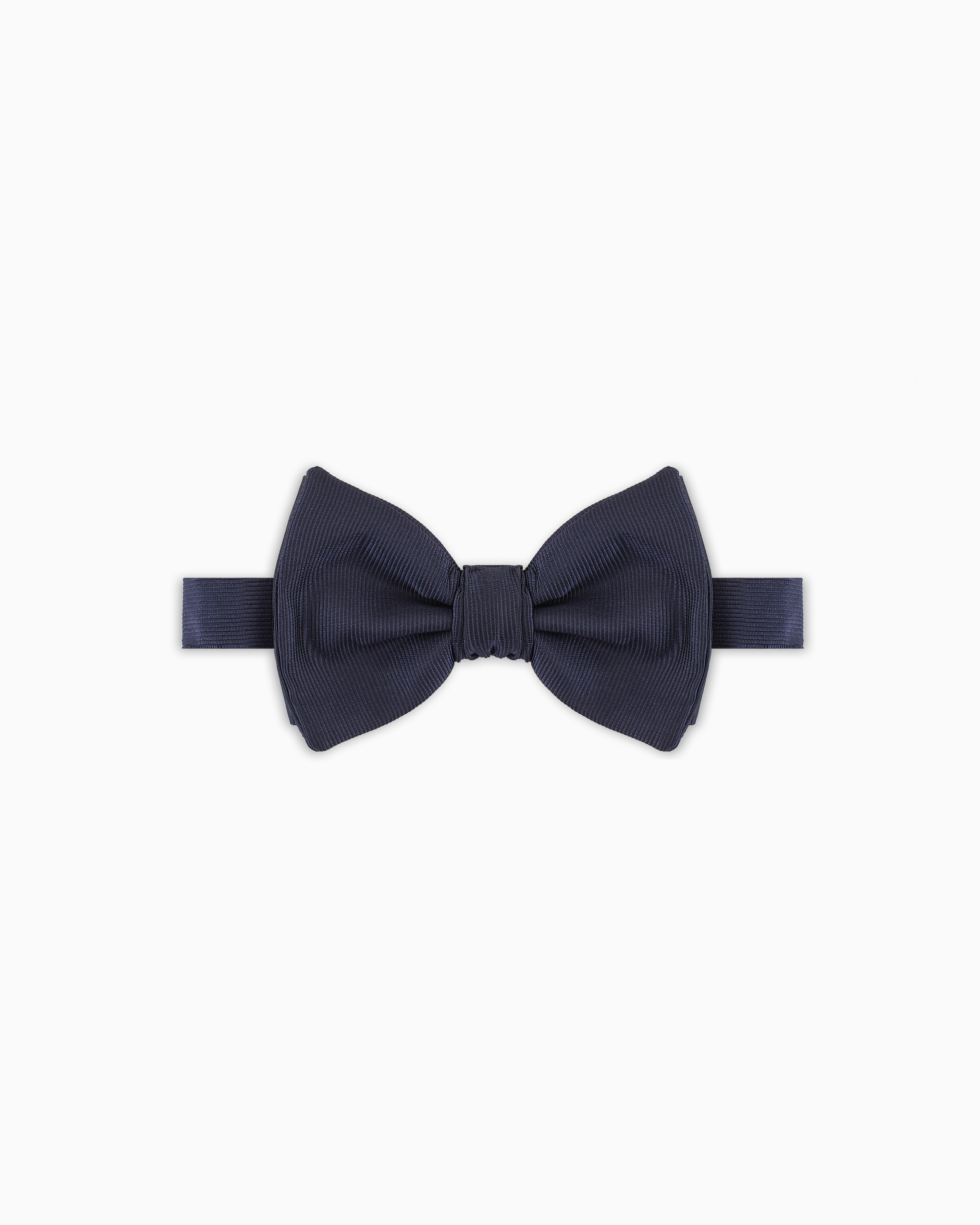 Giorgio Armani Blue Pure Silk Knotted Bow Tie Tu