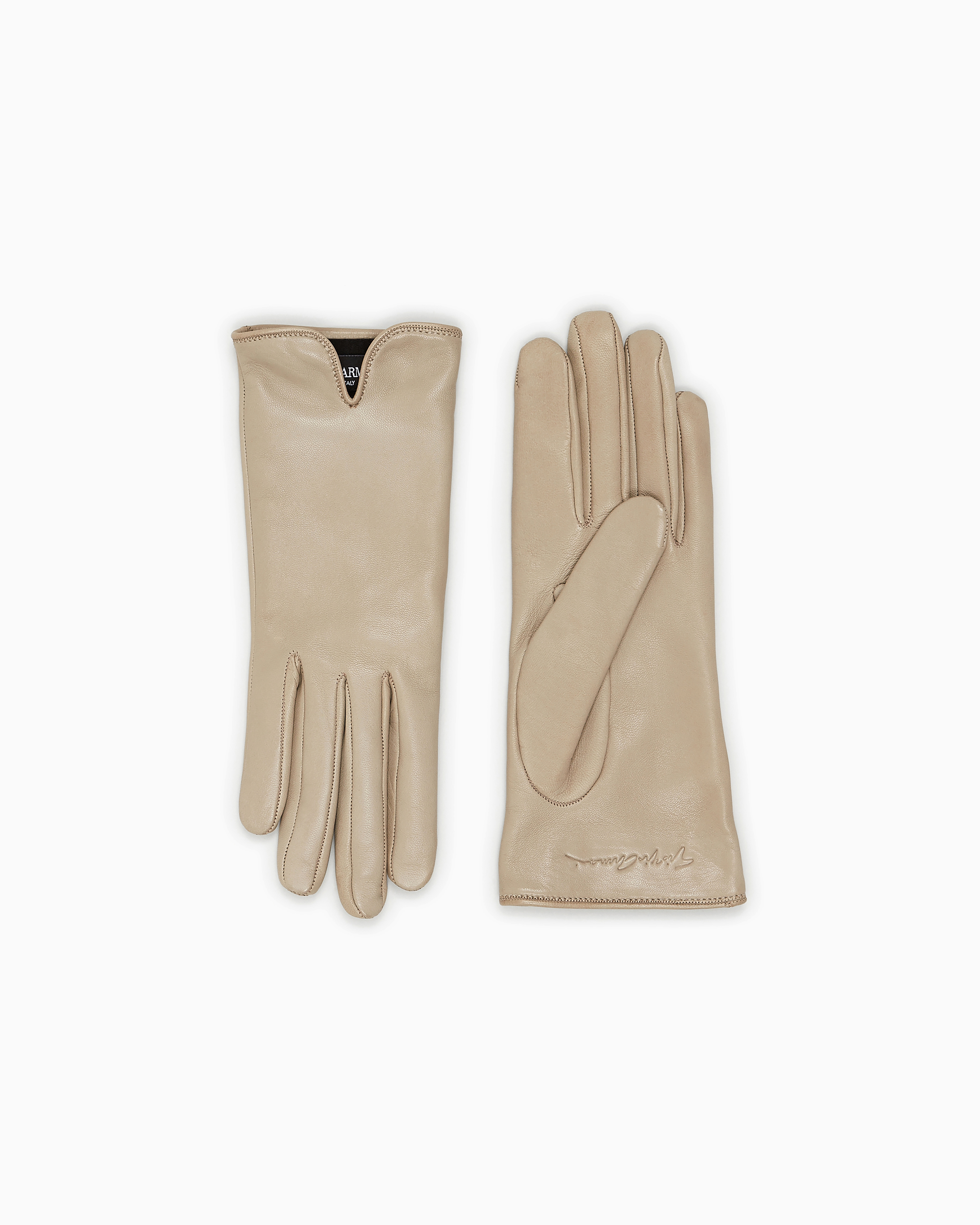 手袋 Giorgio Armani Lamb Leather Gloves With Refined Silhouette Giorgio Armani Leather Gloves | Brown | FARFETCH