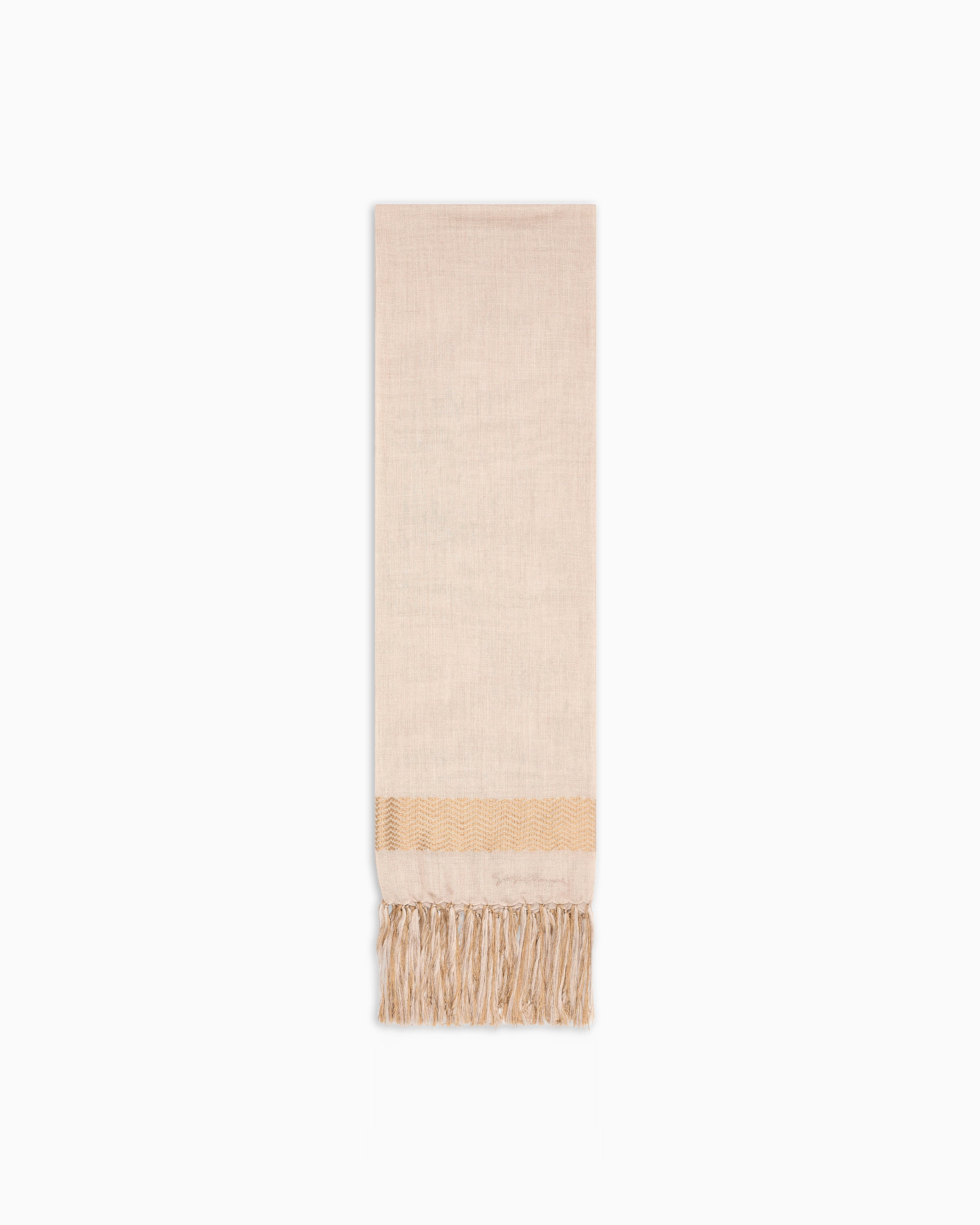 スカーフ EMPORIO ARMANI Woman Scarf Ivory 6352414R322 00010 Emporio Armani Outlet: Scarf woman - Ivory | Emporio Armani