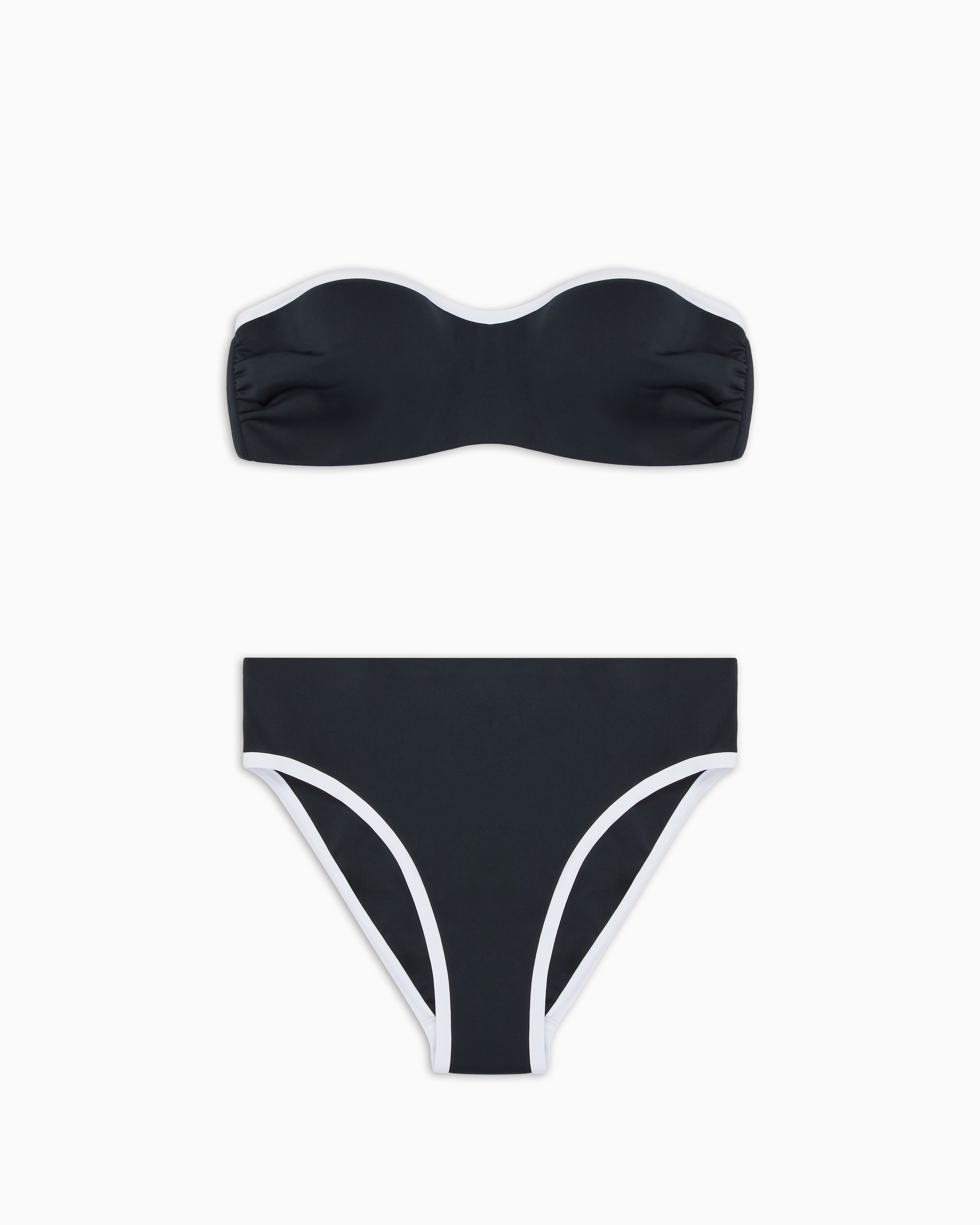 Giorgio Armani Two-tone Bandeau Bikini