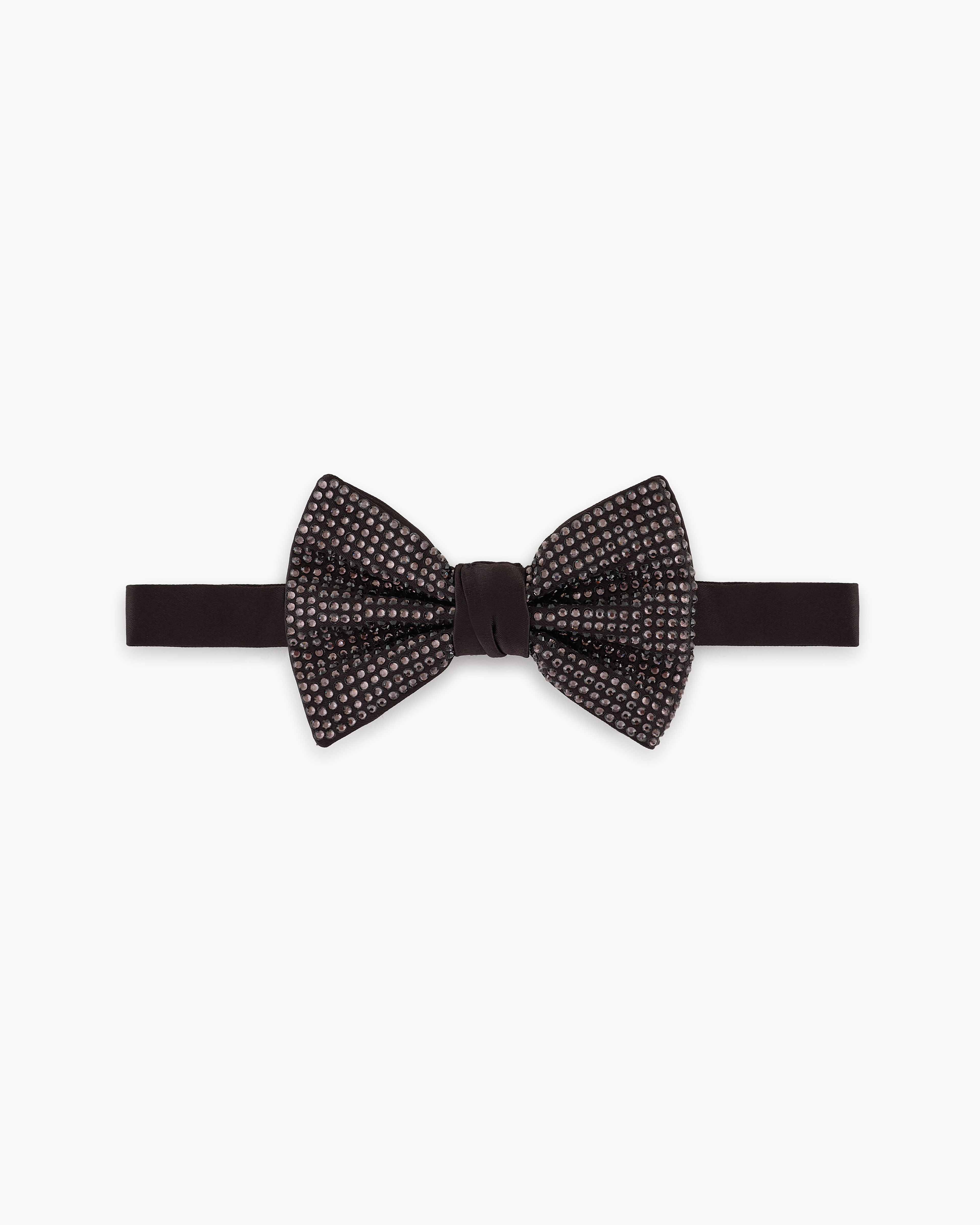 Giorgio Armani Silk And Rhinestone Knotted Bow Tie