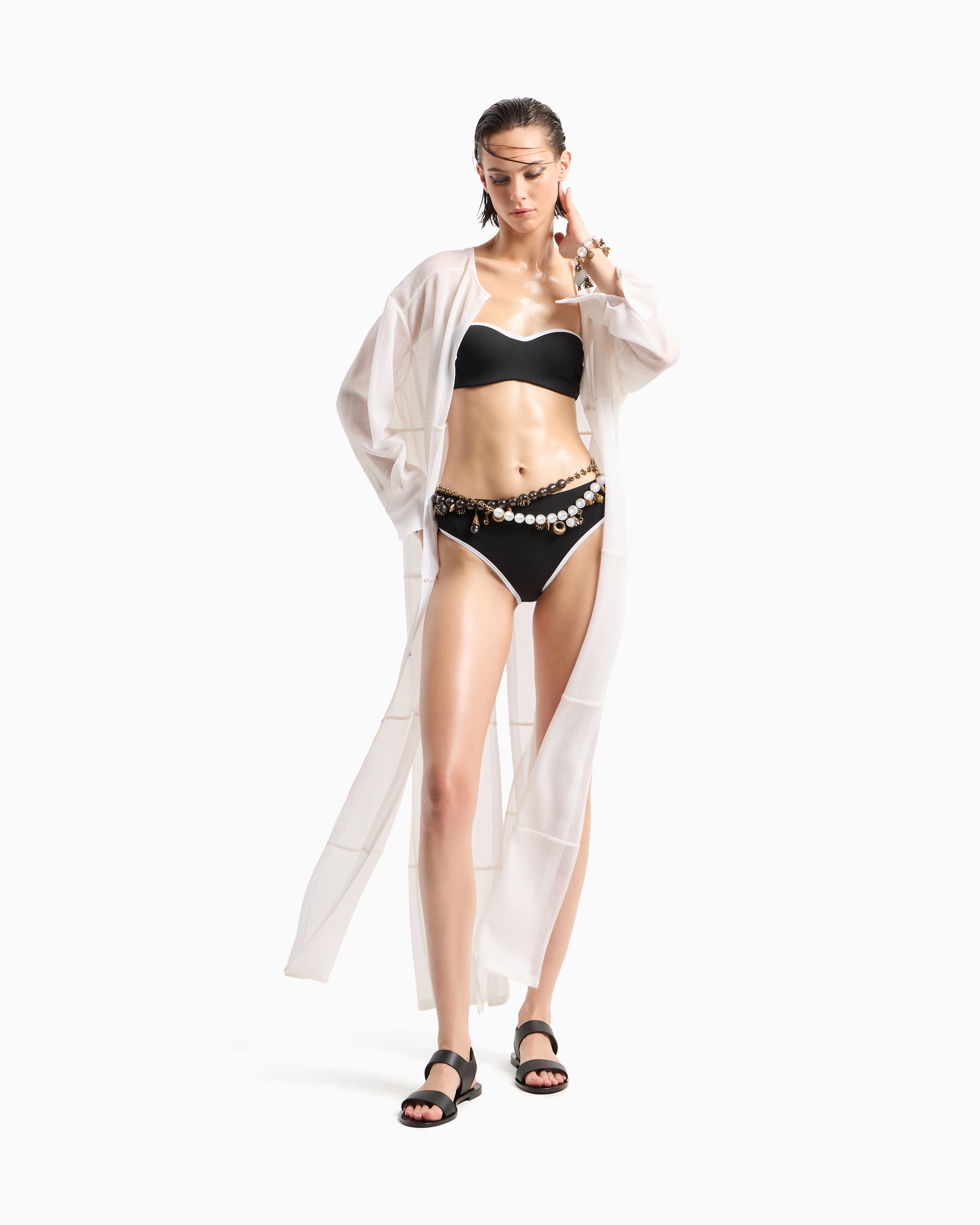Giorgio Armani Two-tone Bandeau Bikini