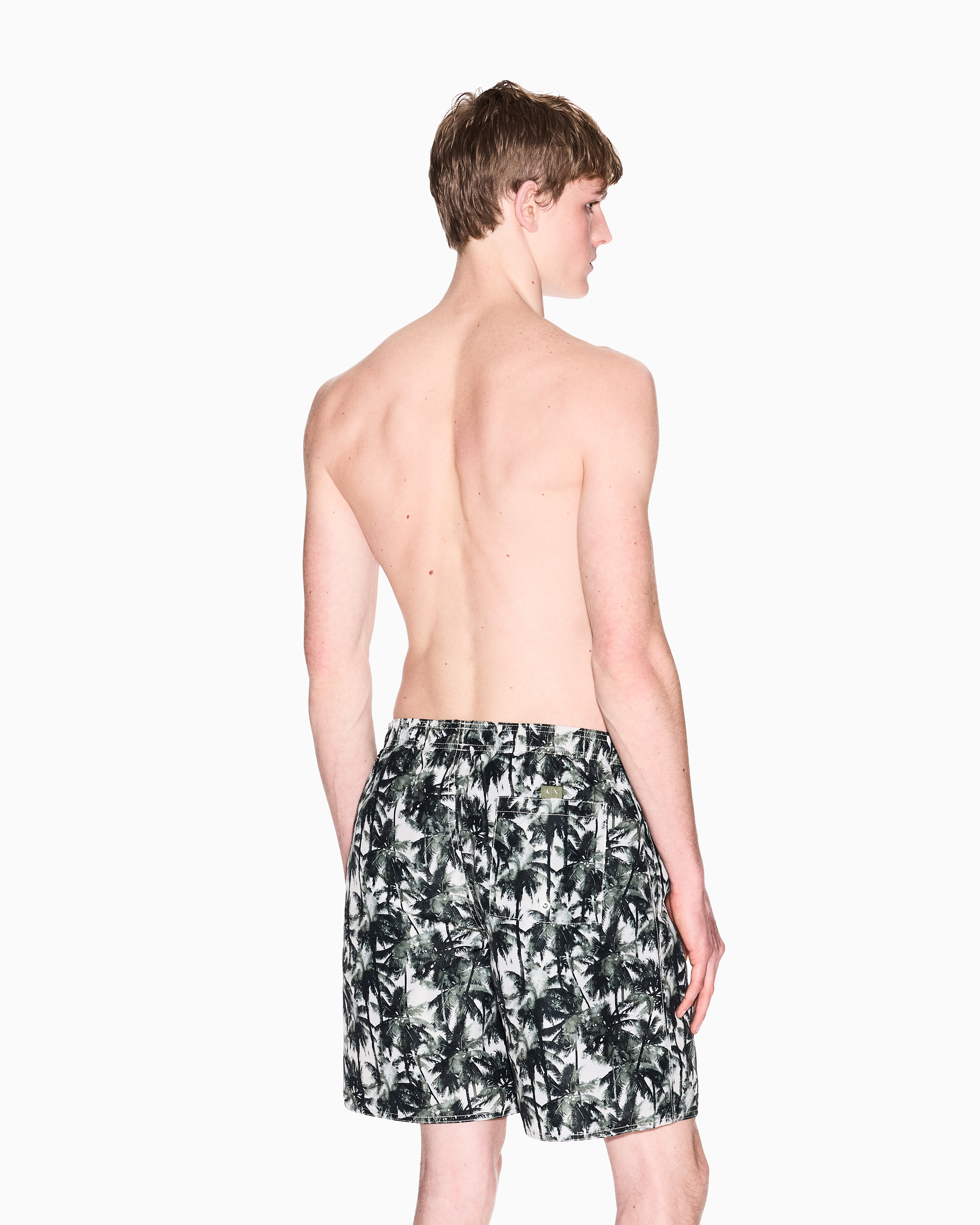 Armani Exchange - Patterned boxer costume, Man, Green, Size: