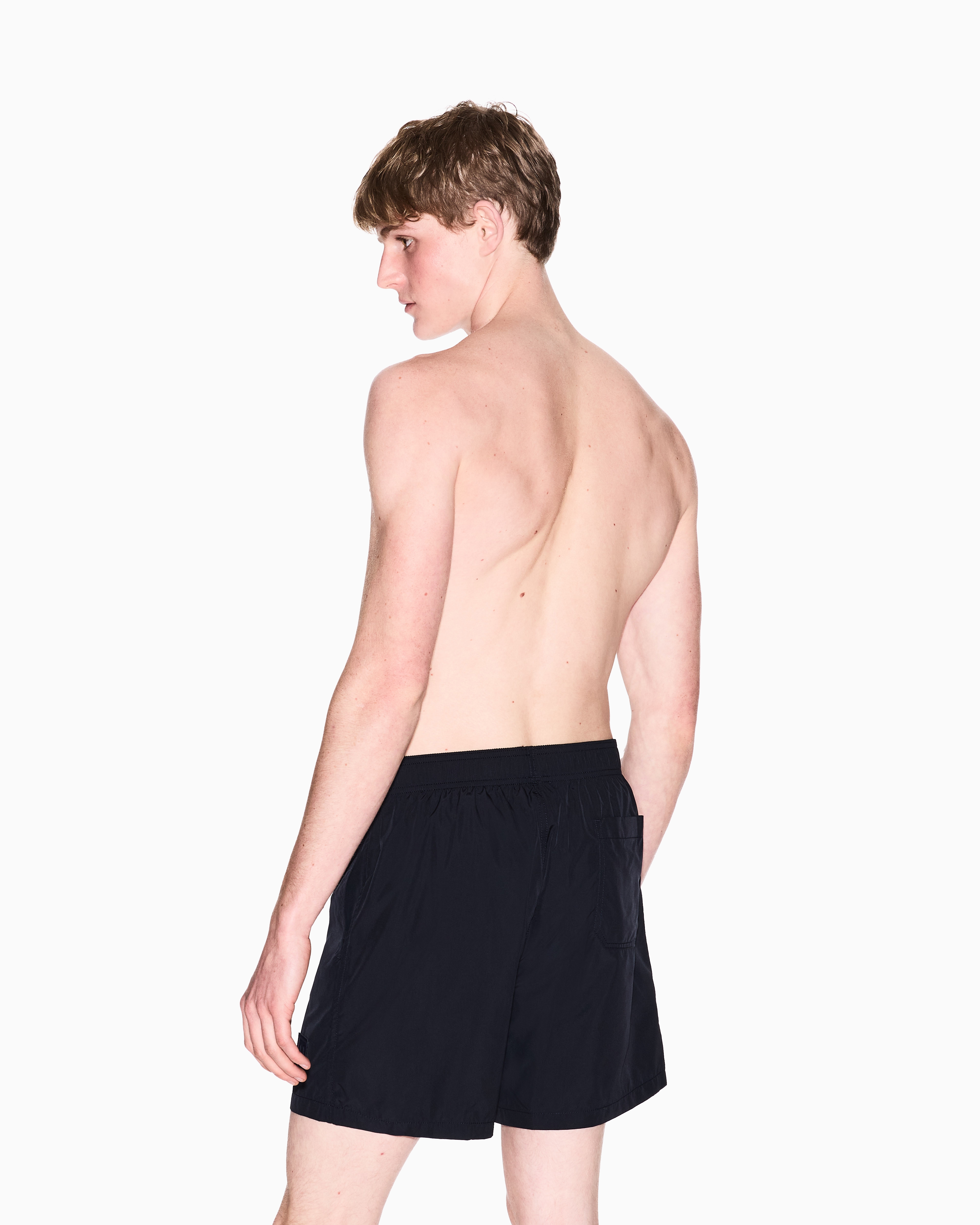 Armani Exchange - ICON PROJECT BOXER SWIM TRUNKS, Man, Navy Blue, Size: