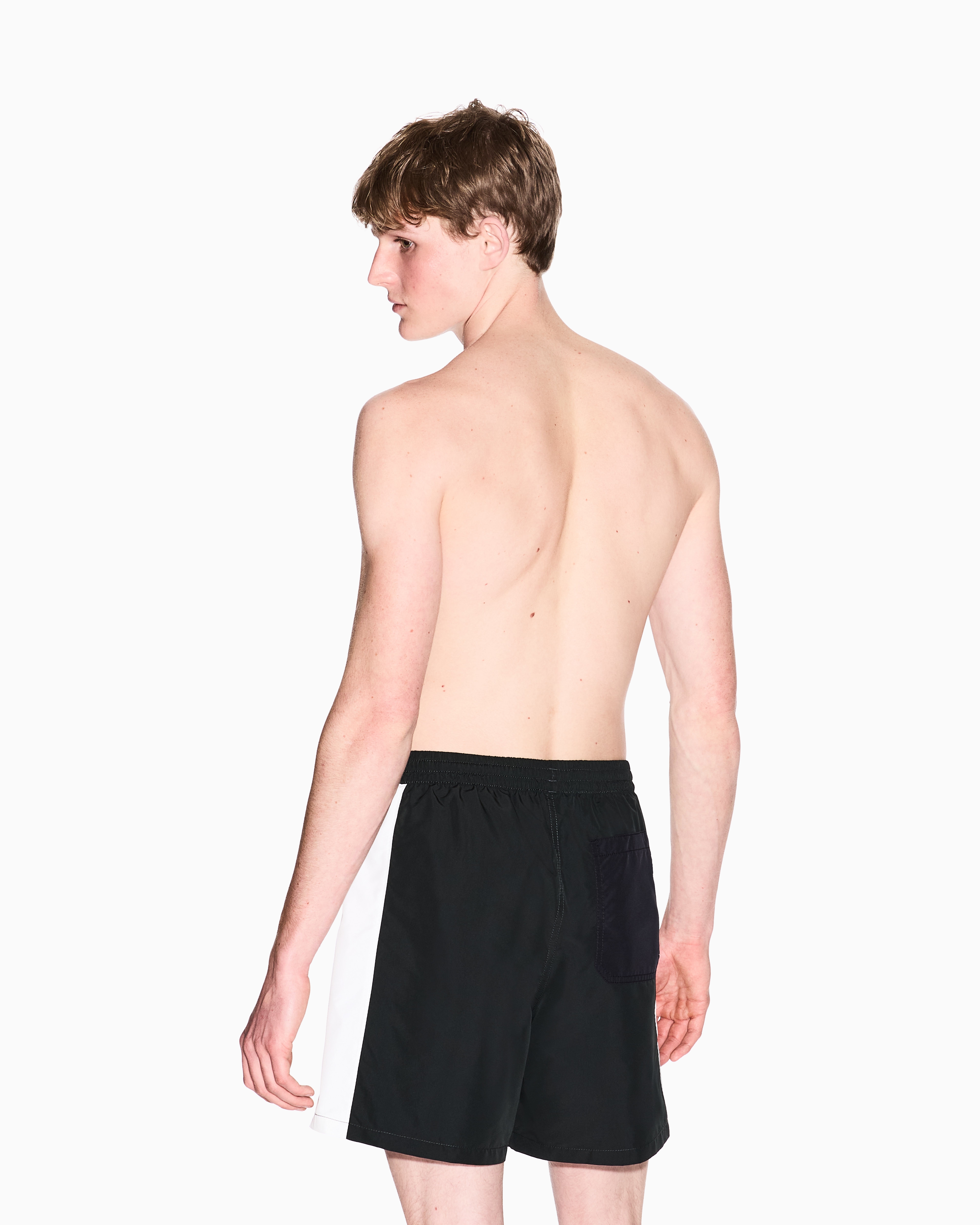 Armani Exchange - Boxer costume with contrasting profiles, Man, Green, Size:
