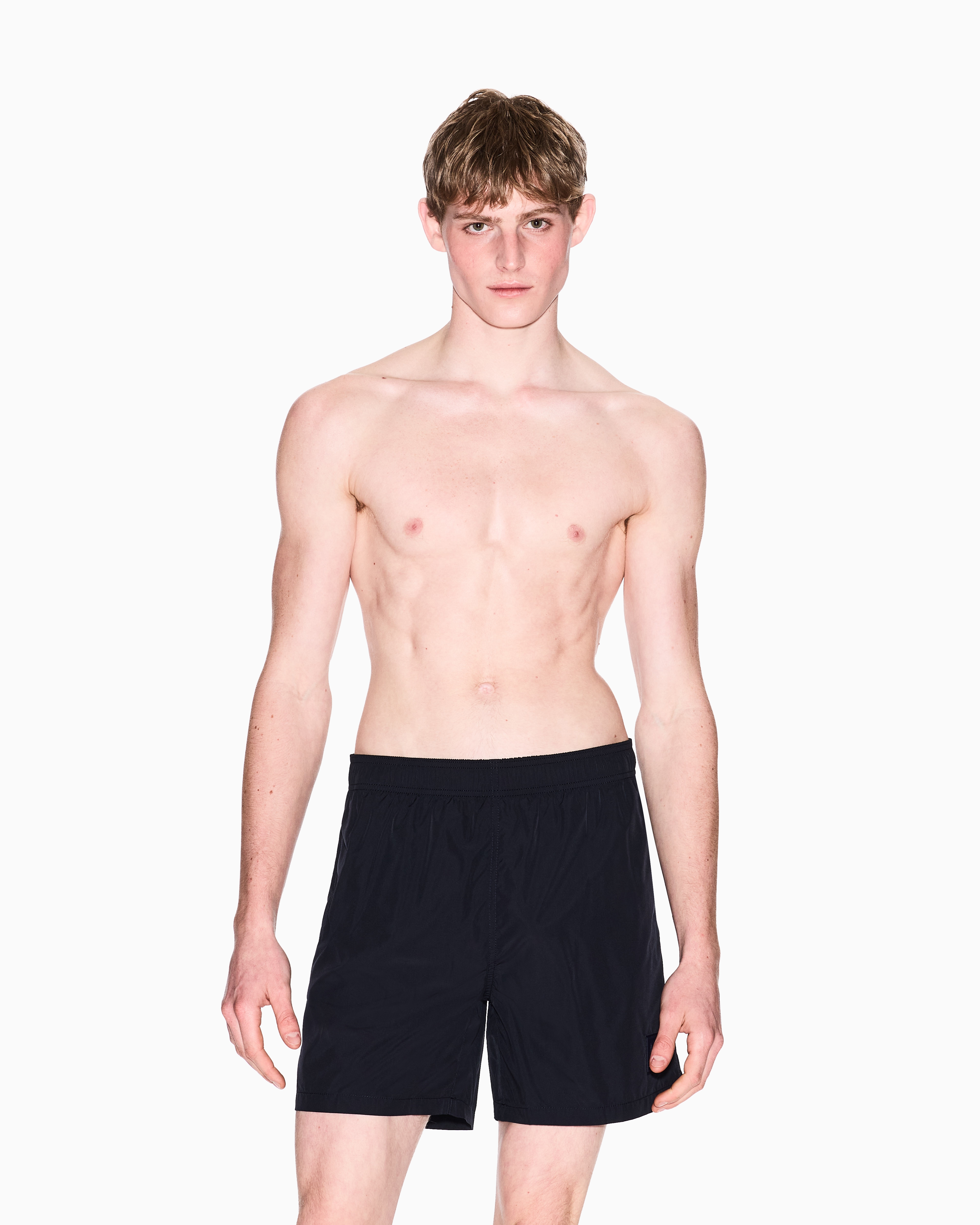 Armani Exchange - ICON PROJECT BOXER SWIM TRUNKS, Man, Navy Blue, Size: