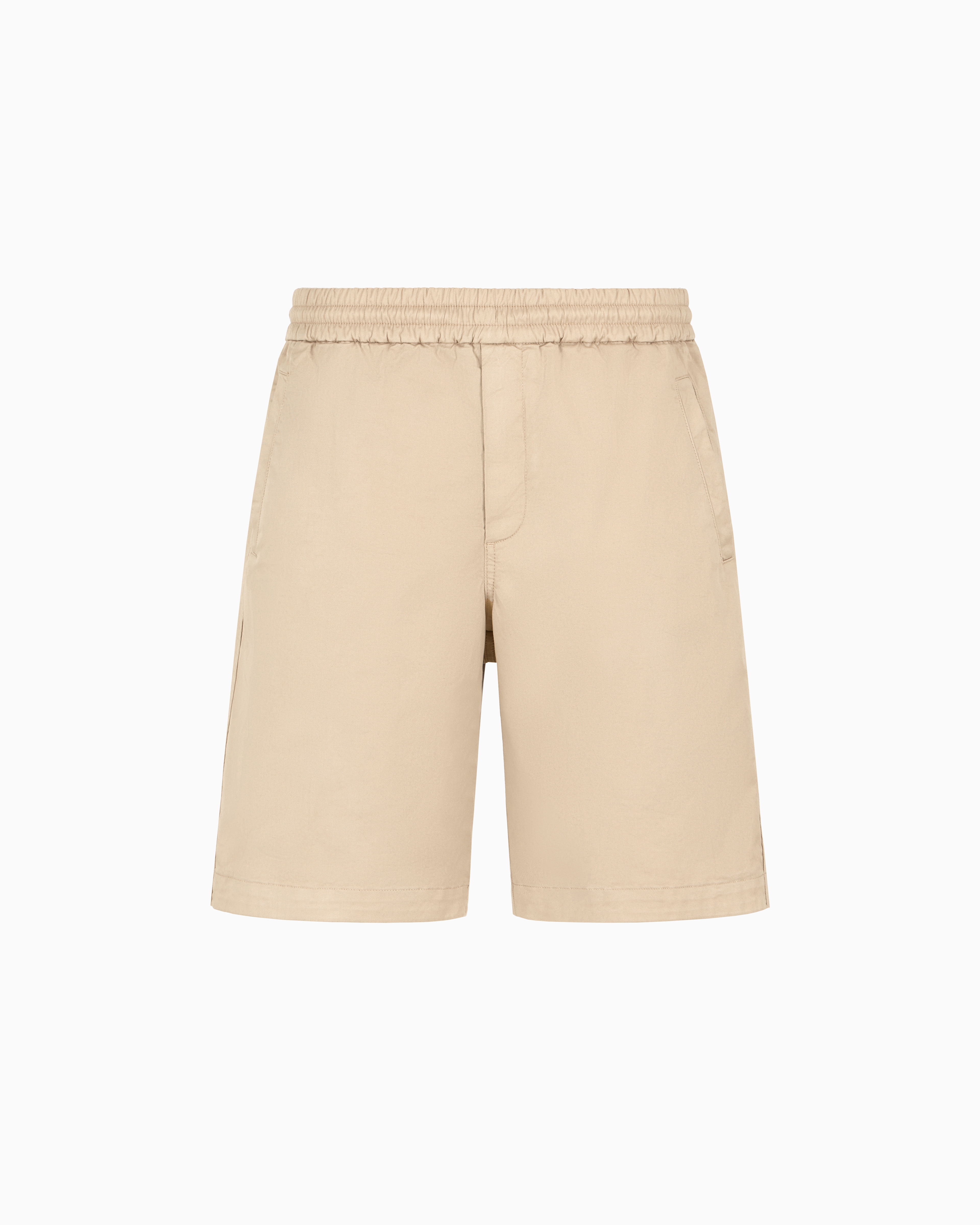 Bermuda shorts in stretch-cotton gabardine | Giorgio Armani