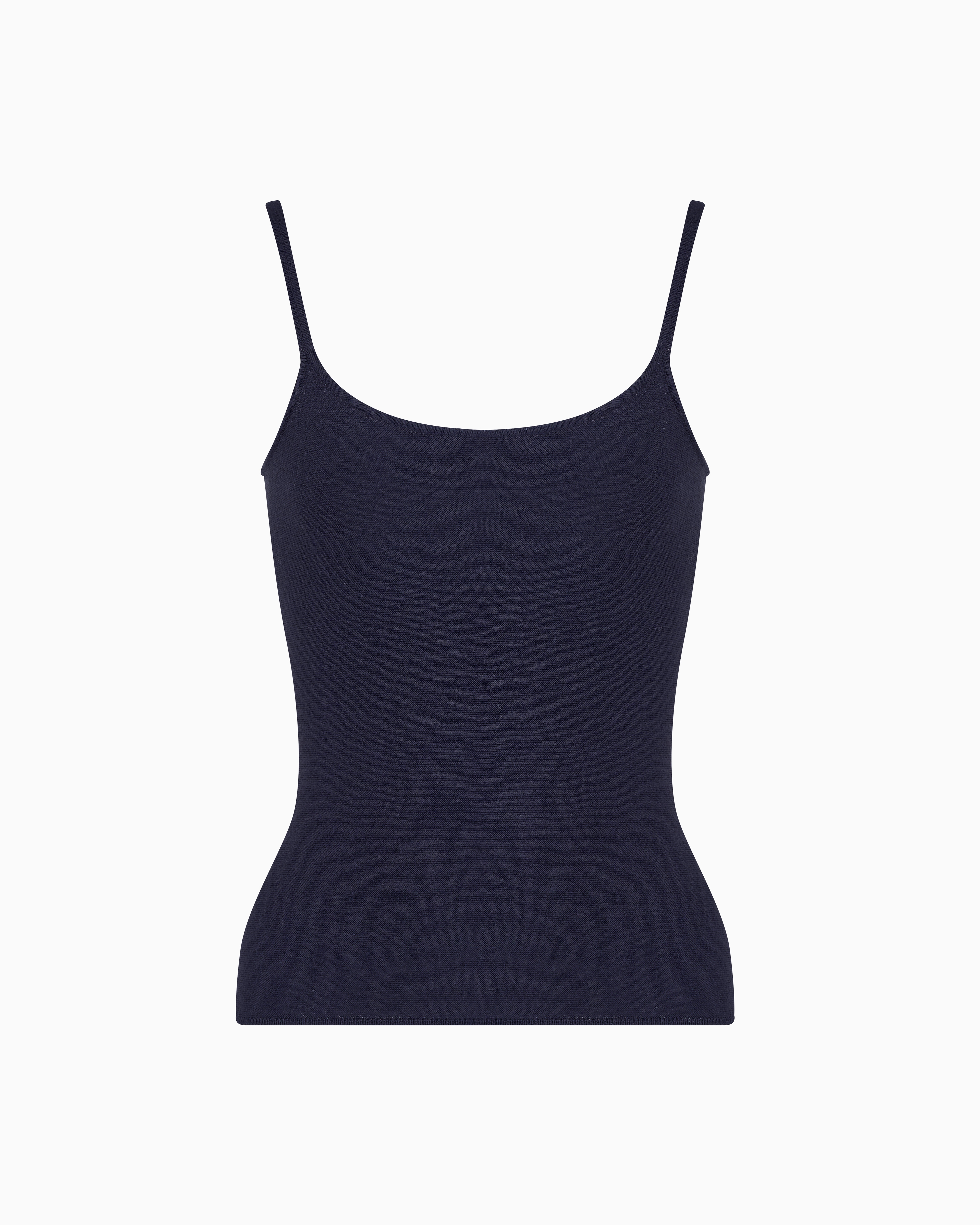 Giorgio Armani Viscose Ottoman Top In Grey