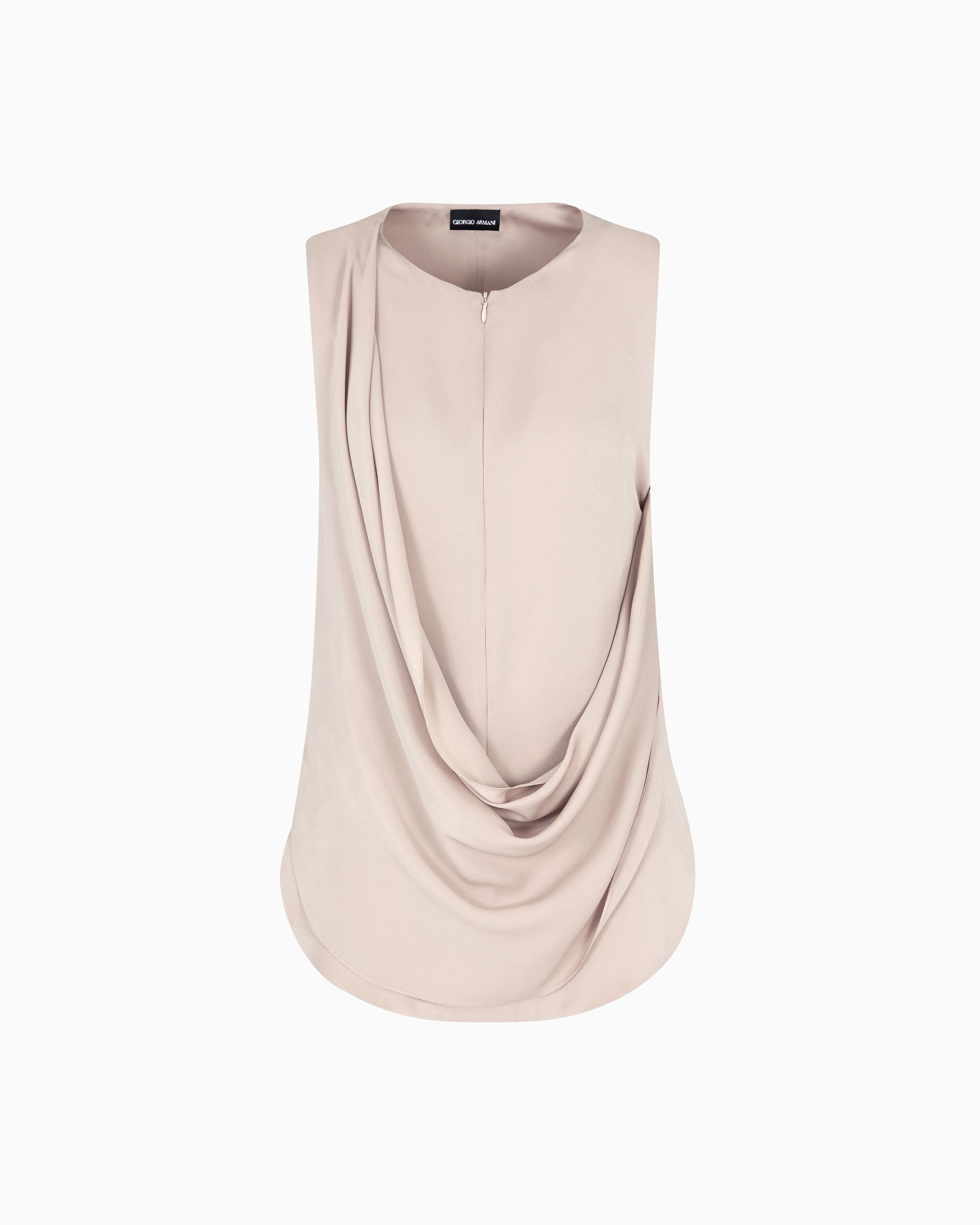 Giorgio Armani Top In Silk Double Georgette