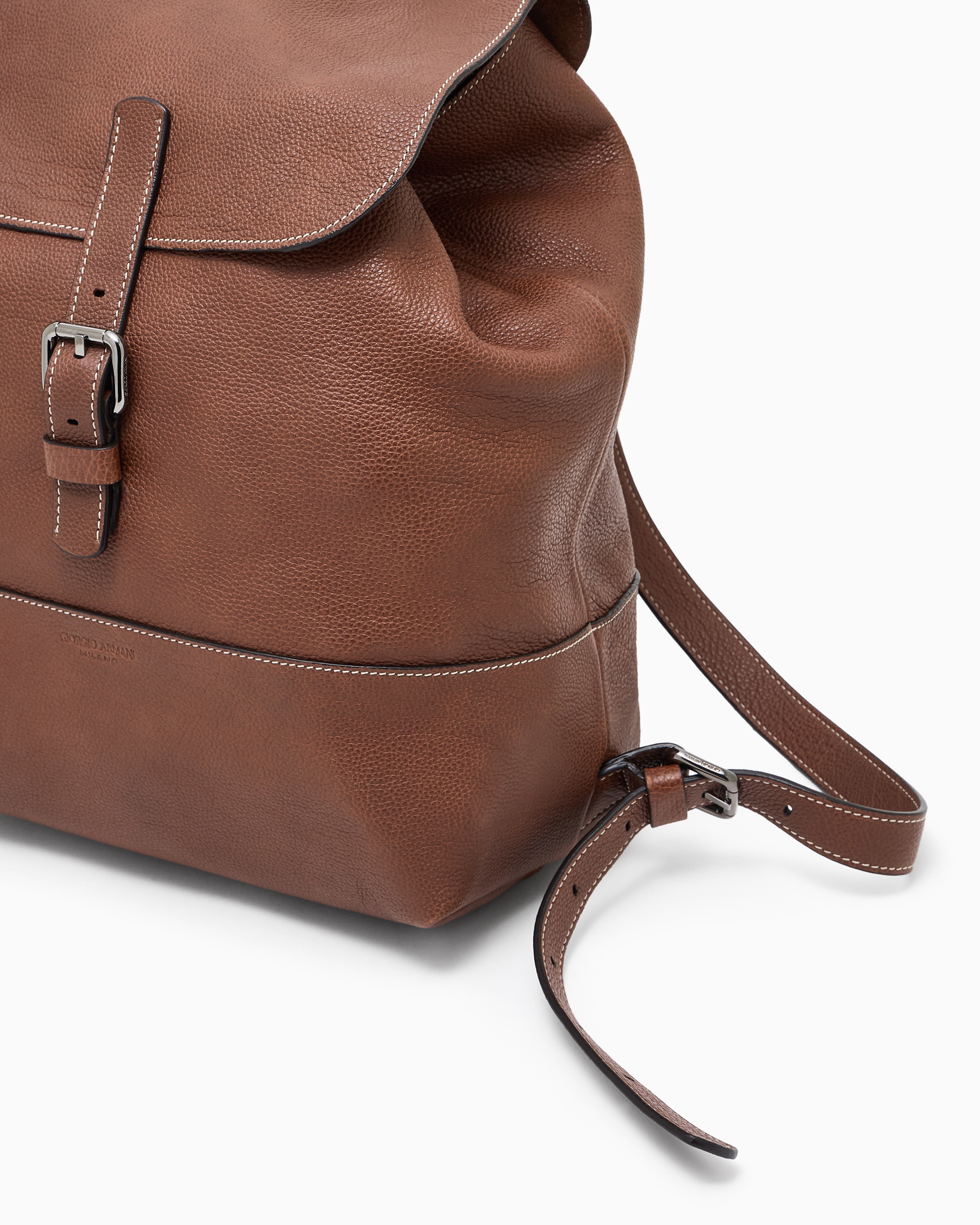 バックパック・リュック Giorgio Armani Grained Calf Leather Backpack Giorgio Armani Grained calf leather backpack | The Fashion