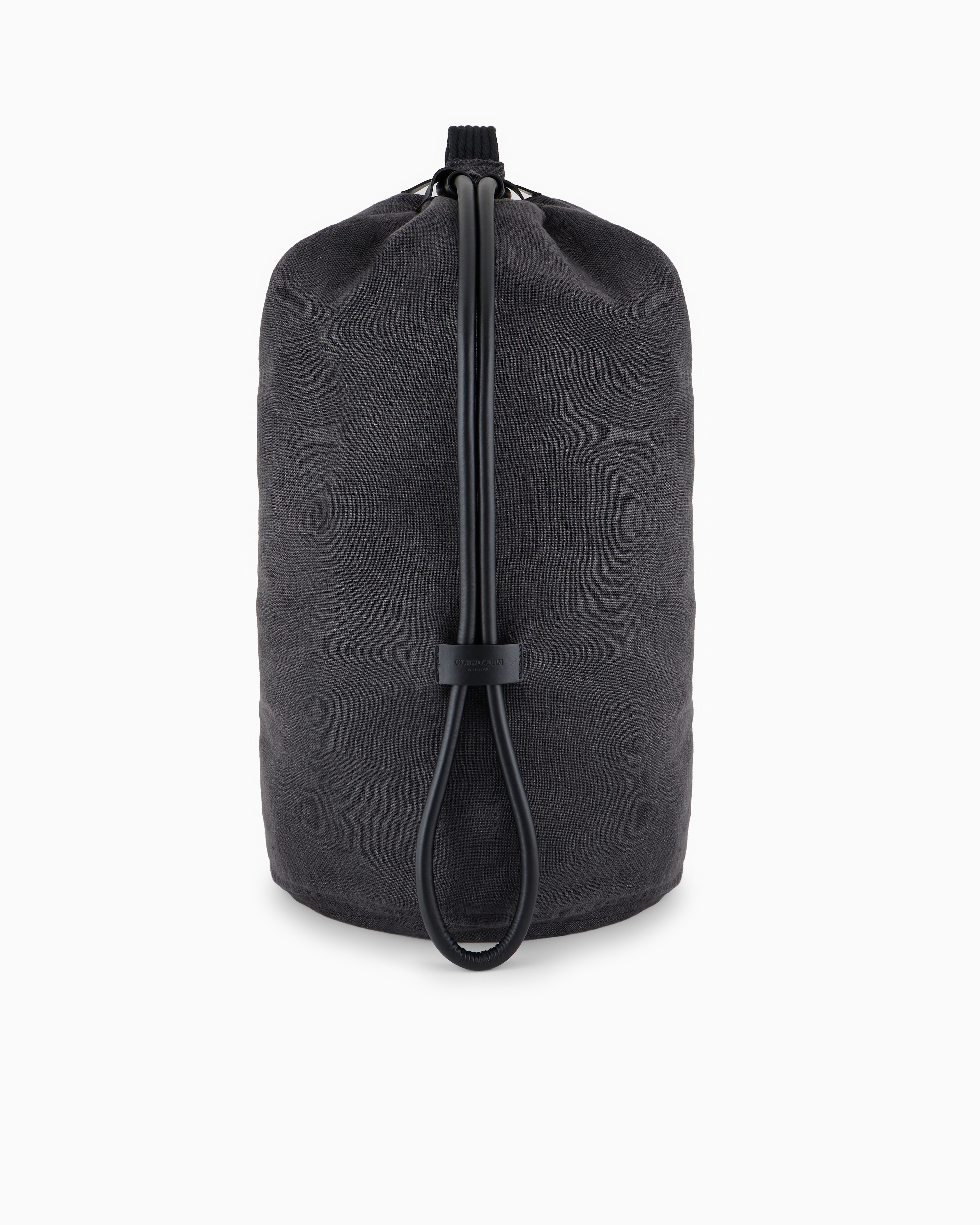 Giorgio Armani Linen Canvas Backpack