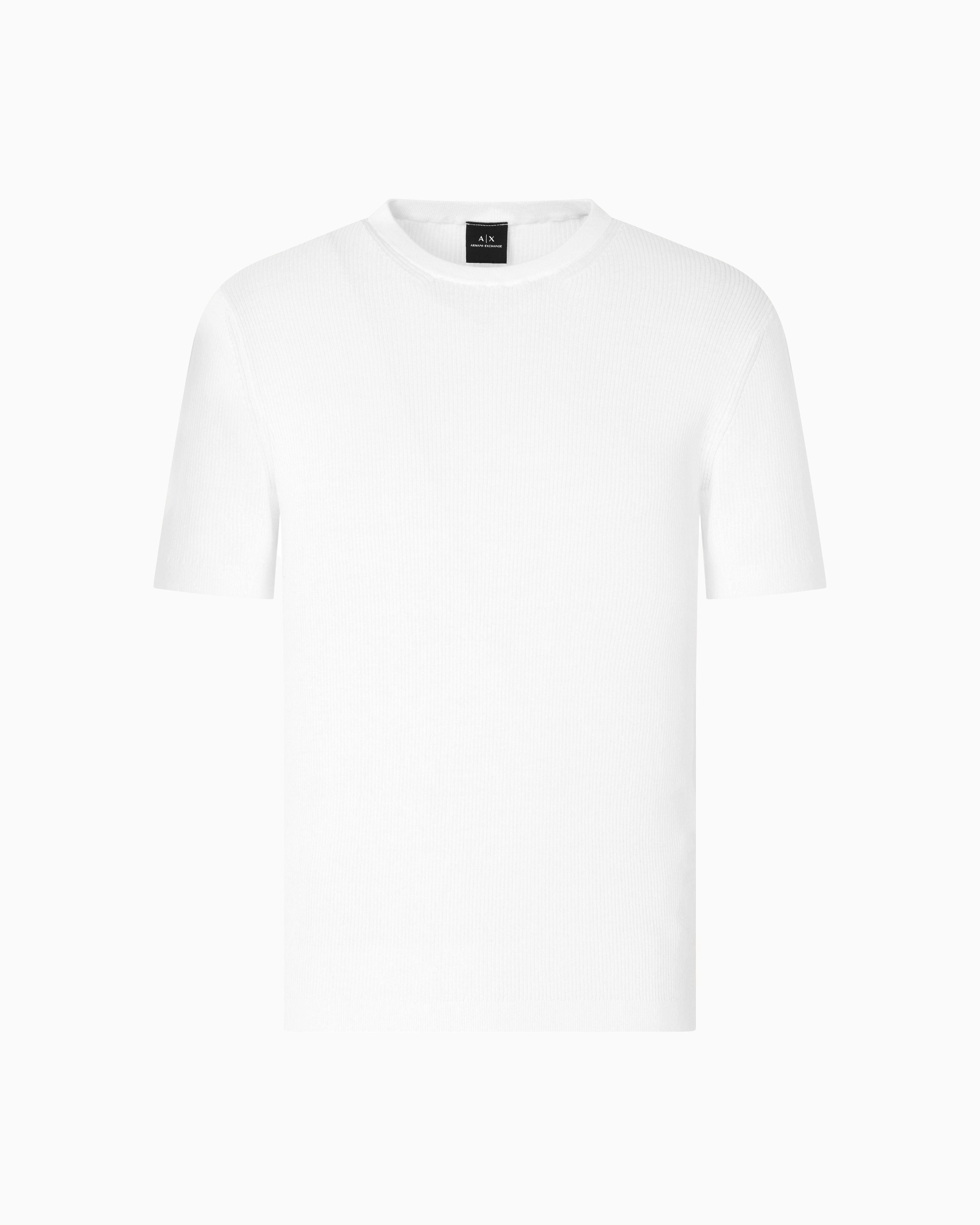 Armani Exchange Knitted Tops In White