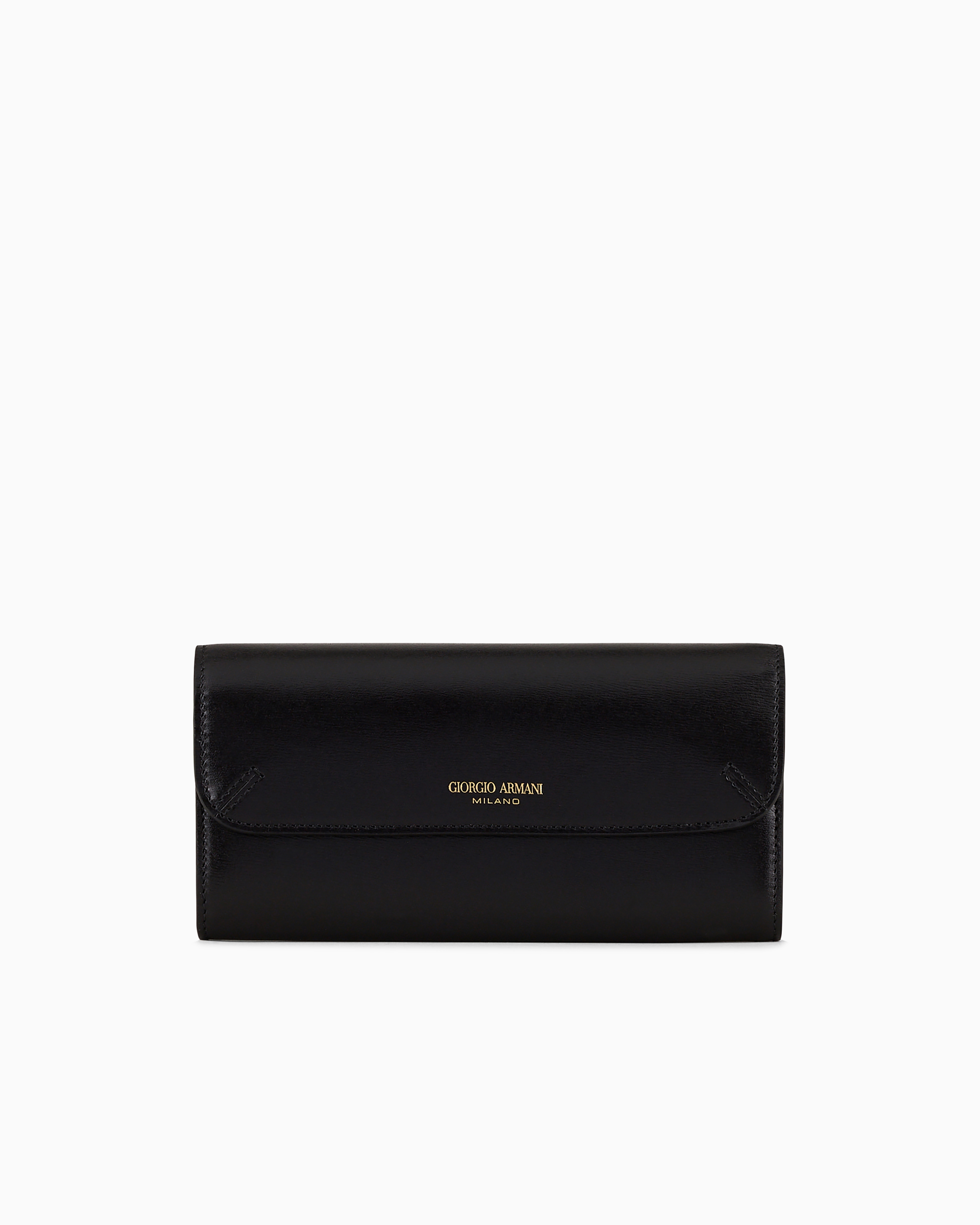 Giorgio Armani La Prima Trifold Wallet In Palmellato Leather