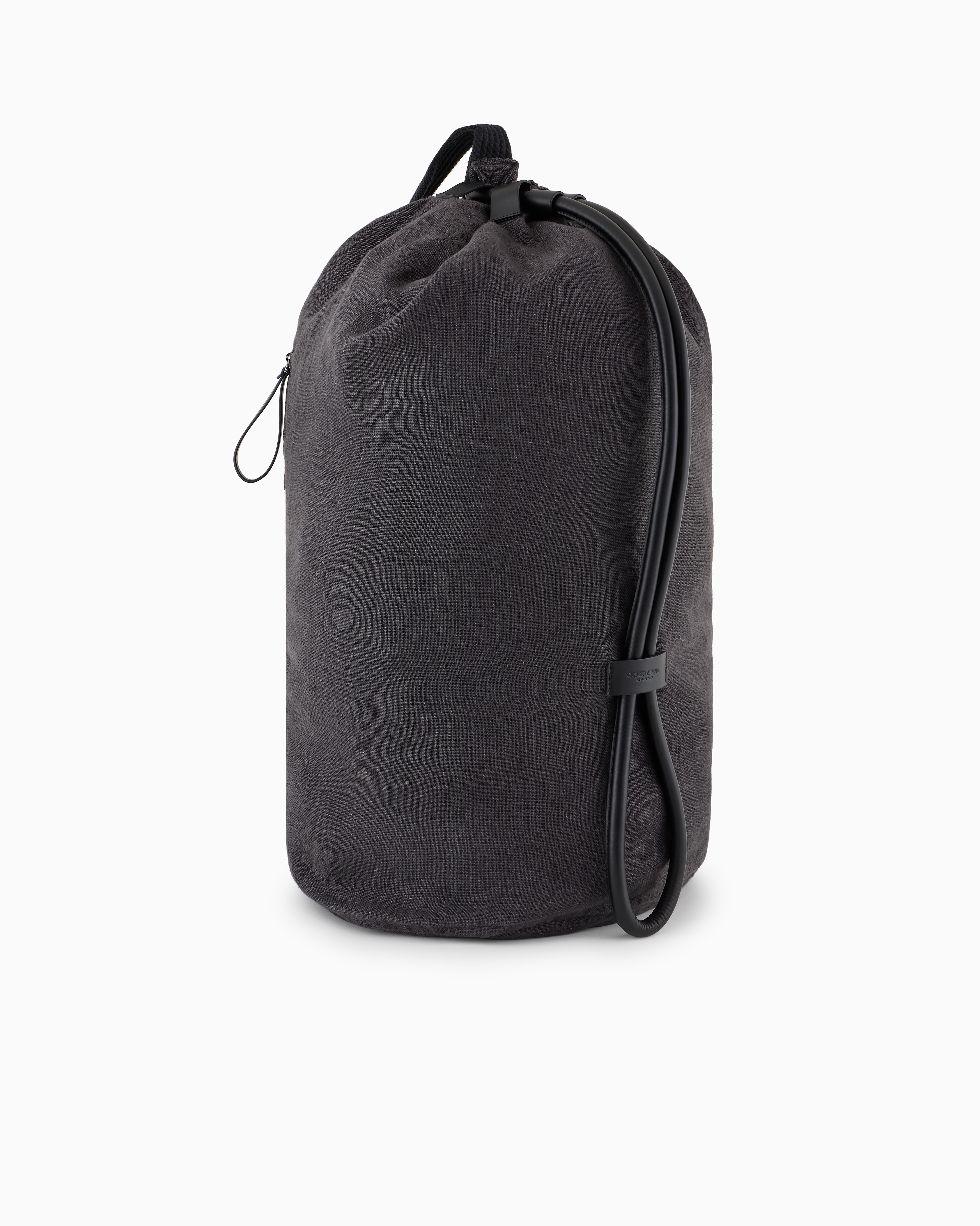 Giorgio Armani Linen Canvas Backpack