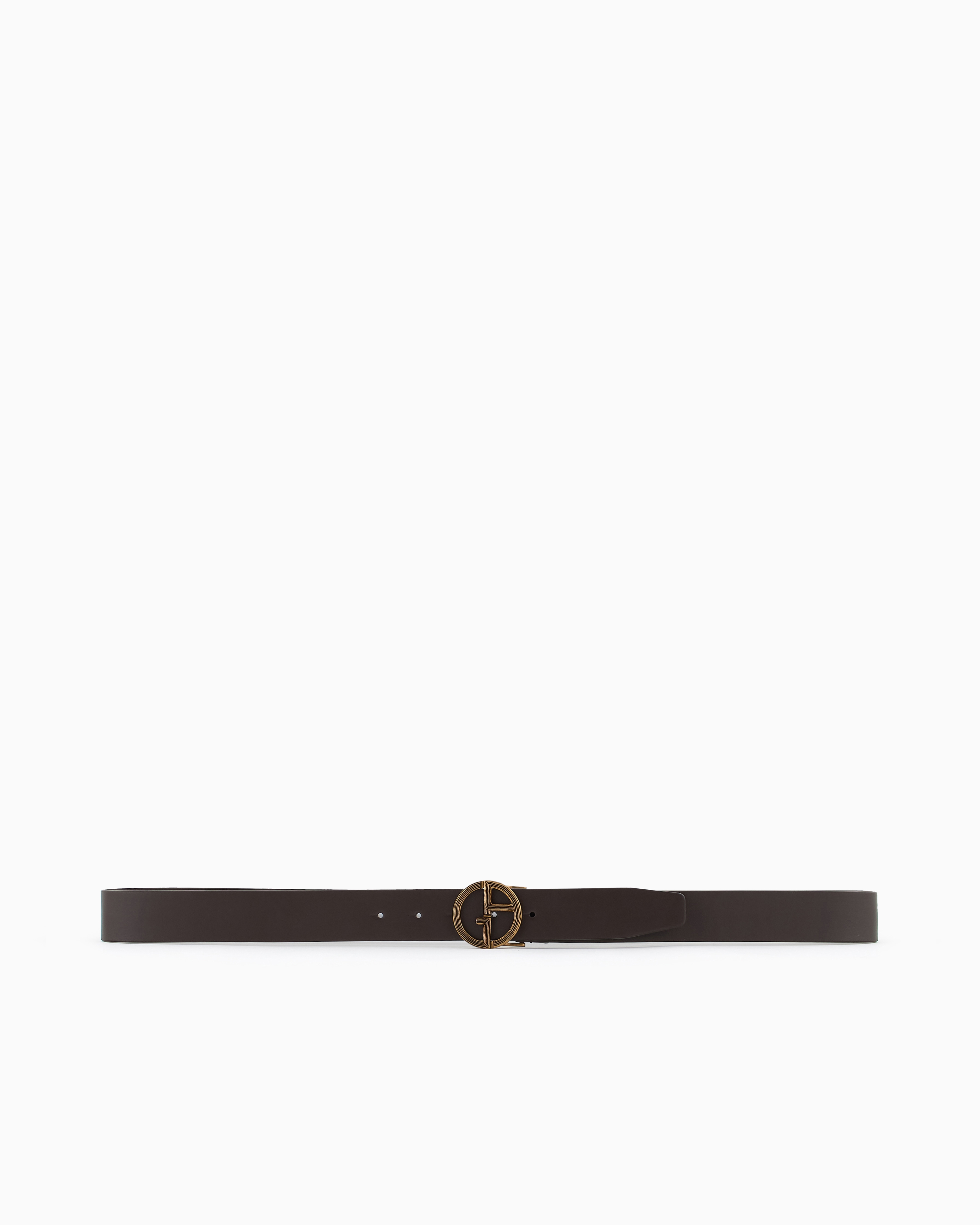 ベルト GIORGIO ARMANI Woman Belt Honey GW001157AF14183 U6095 Leather belt with GA logo | Giorgio Armani