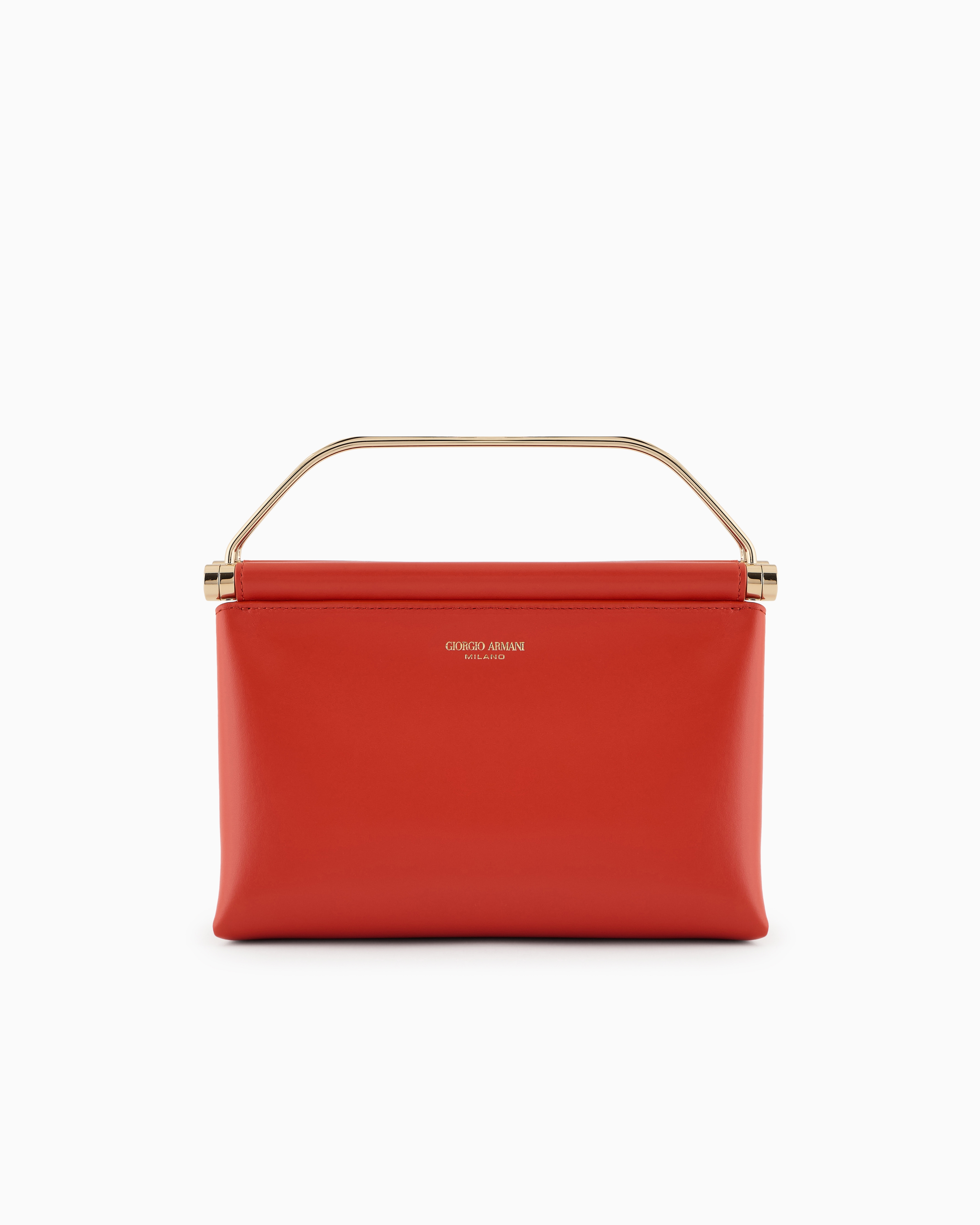 ハンドバッグ GIORGIO ARMANI Woman Handbag Orange GW000820AF14186 U5027 Small suede handbag | Giorgio Armani
