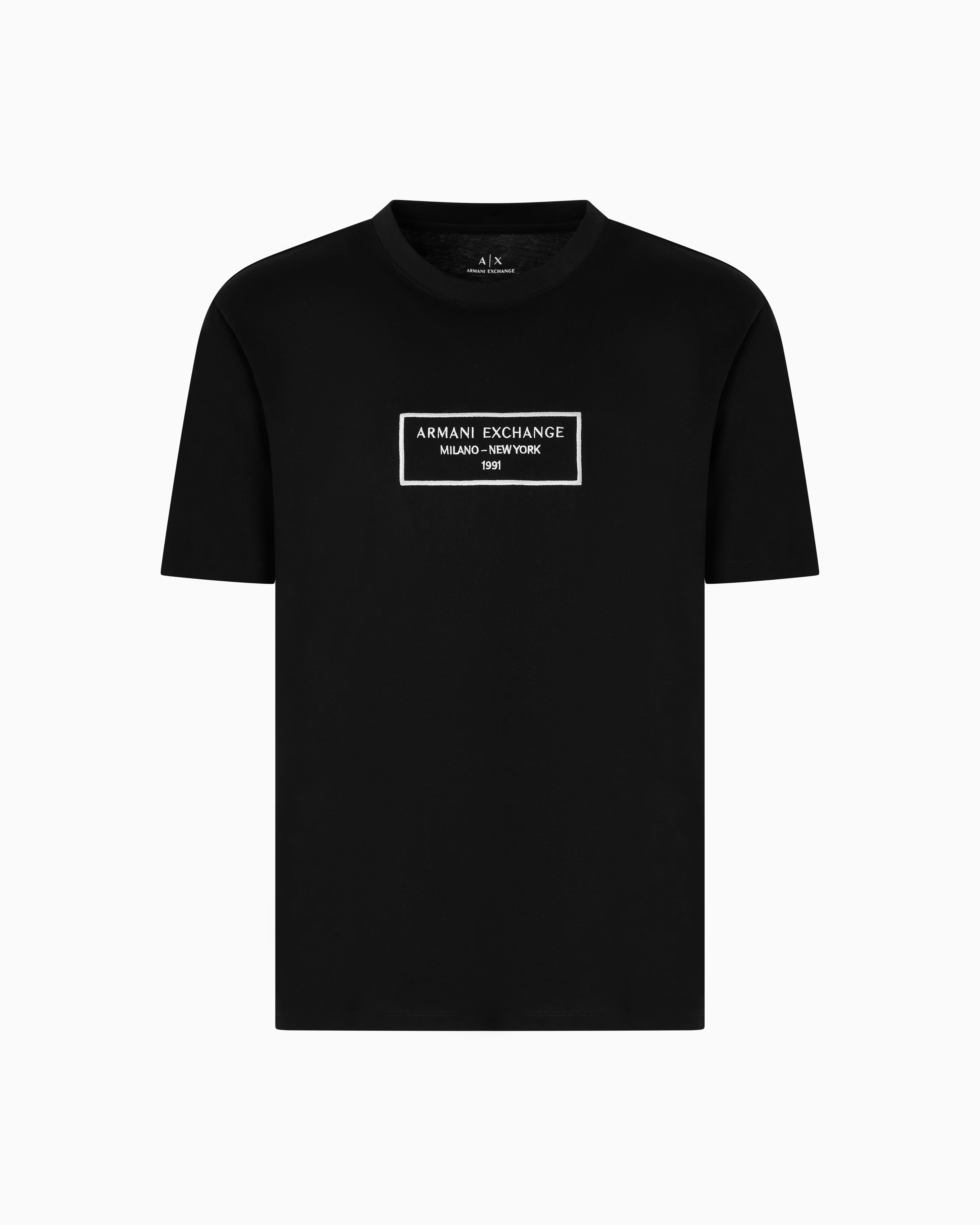 Armani Exchange Regular Fit T-shirts In Black