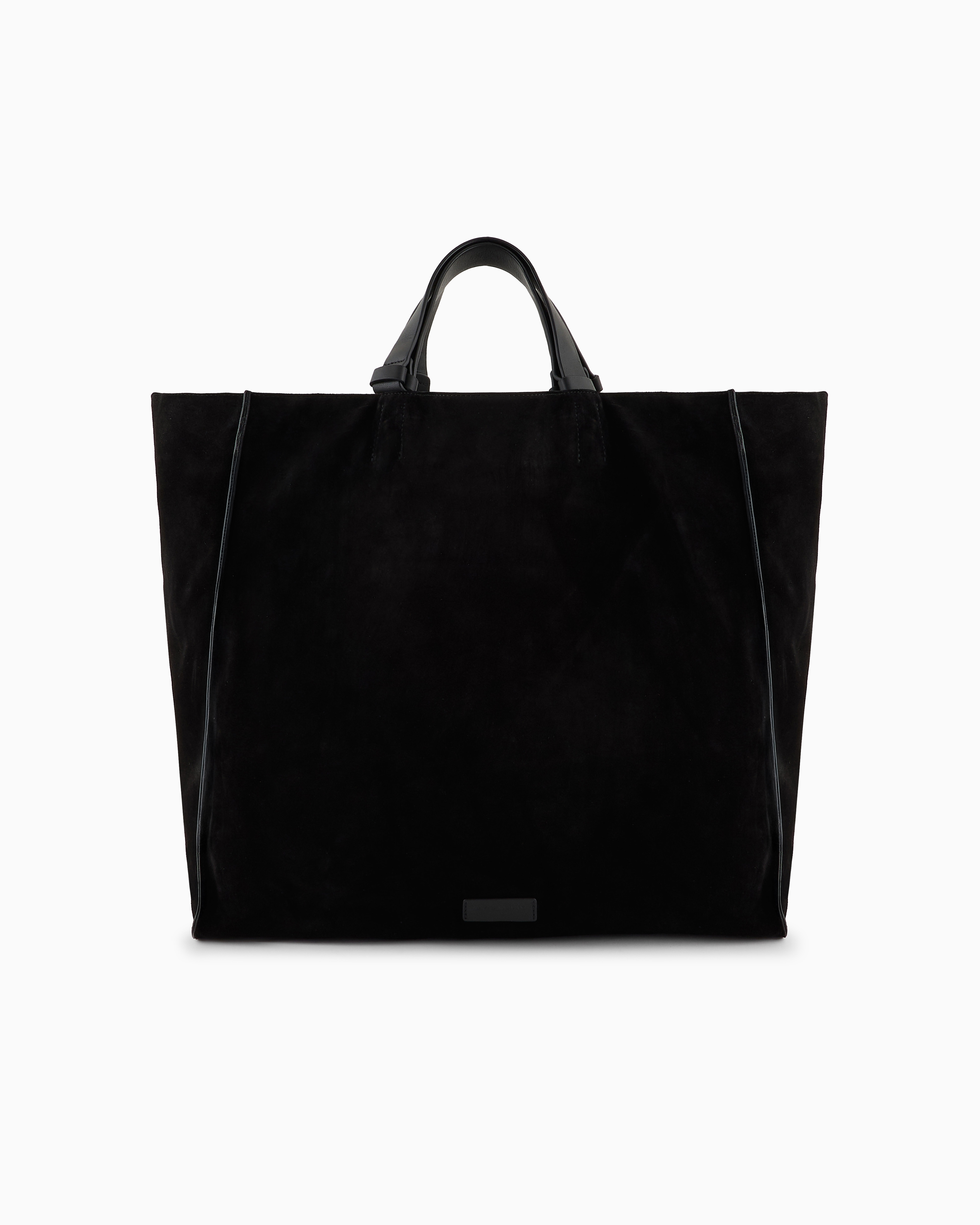 Giorgio Armani Suede Leather-trim Tote Bag