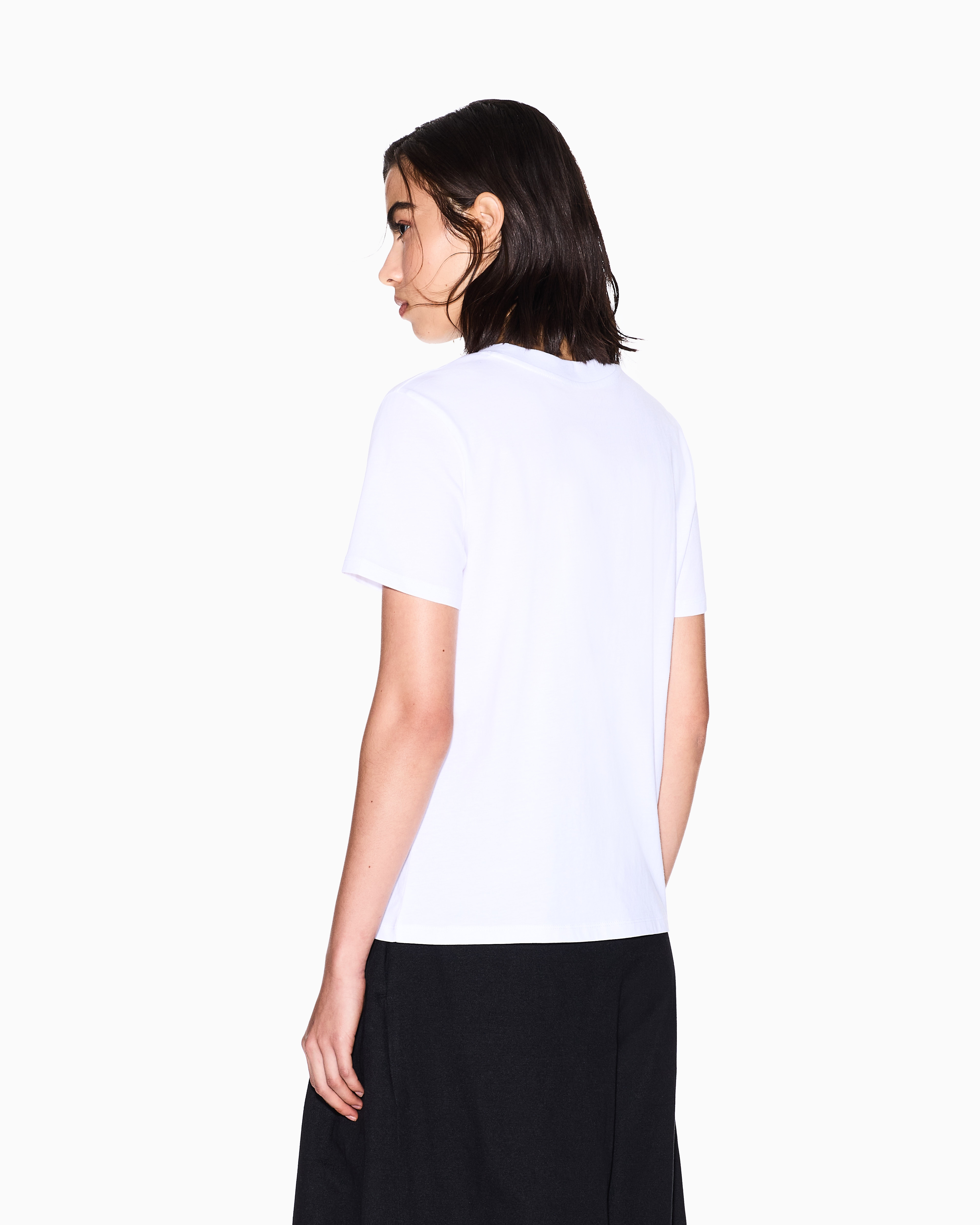 Armani Exchange - Regular Fit T-Shirts, Woman, White, Size:
