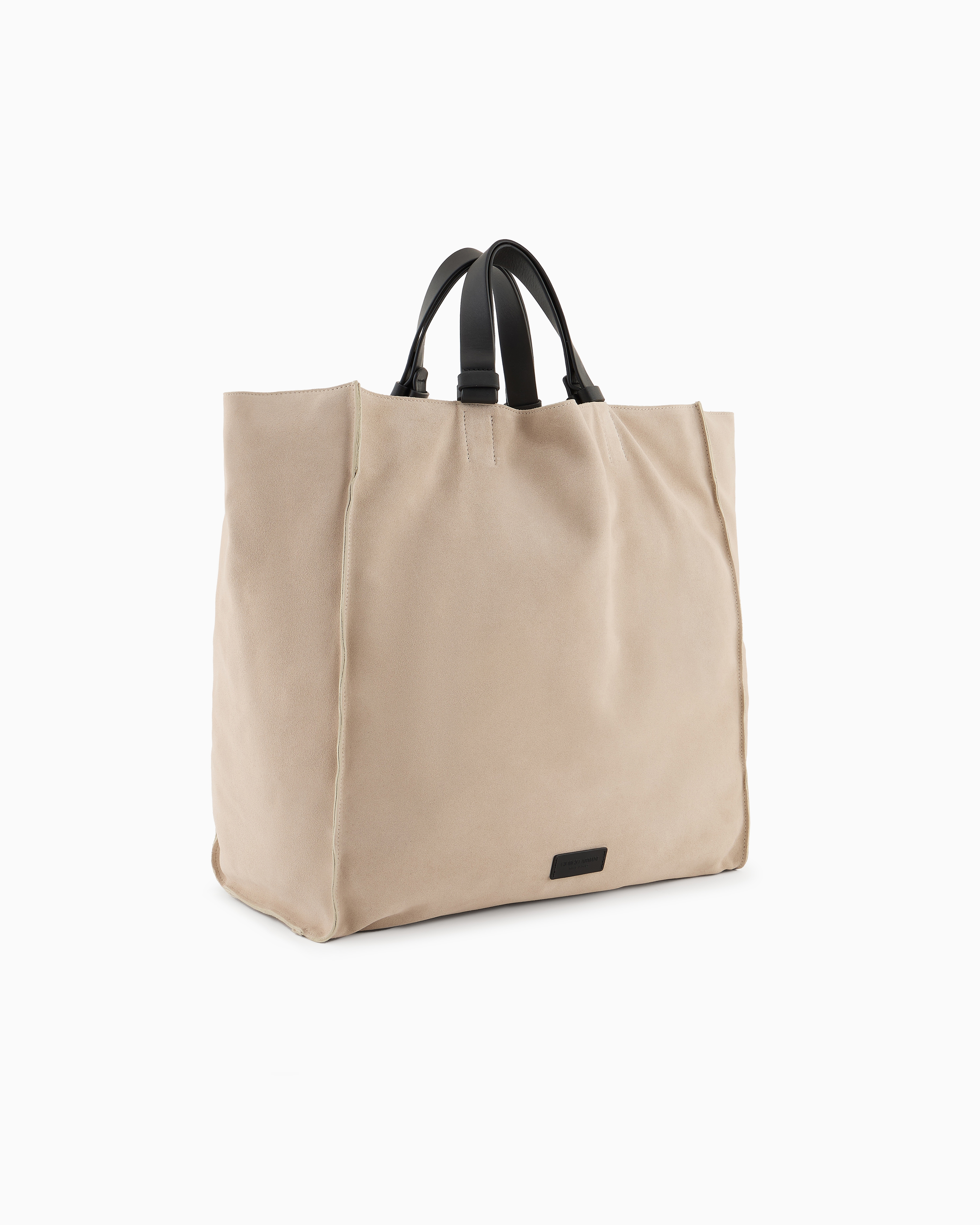 Giorgio Armani Suede And Leather Shopper