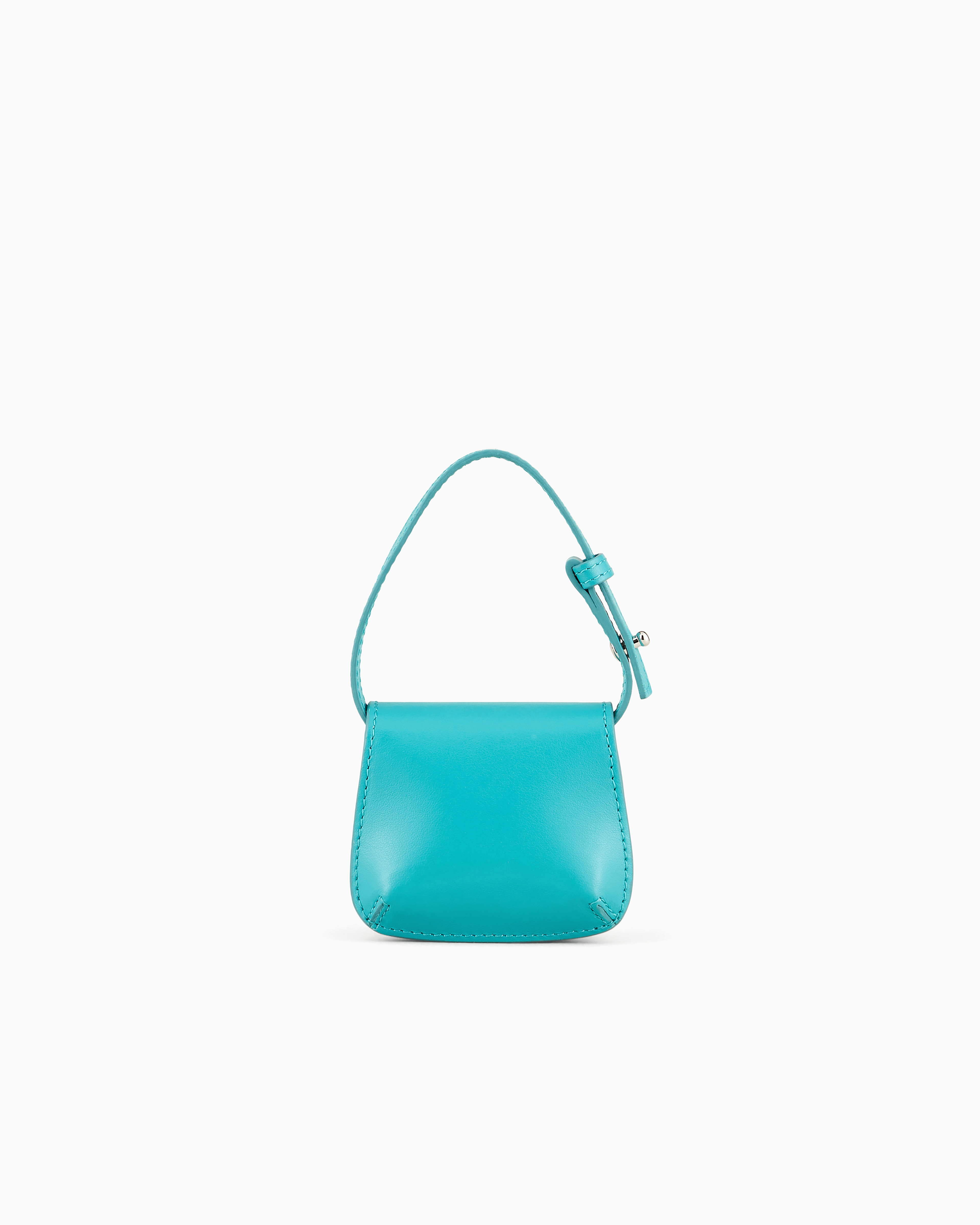 Giorgio Armani Love Collection Genderless Leather La Prima Micro Charm Bag In Green
