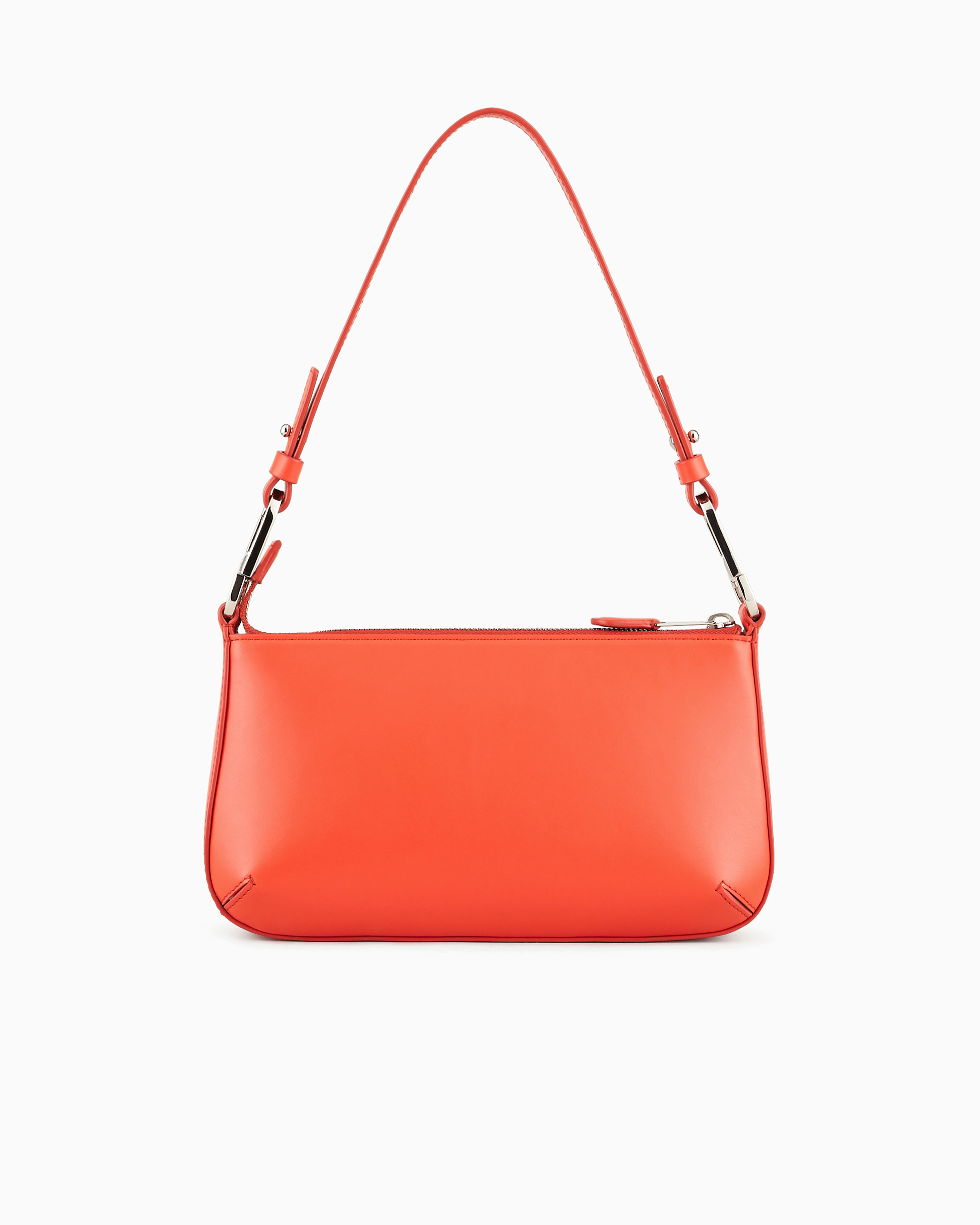 Giorgio Armani Love Collection Genderless Medium La Prima Leather Bag In Orange