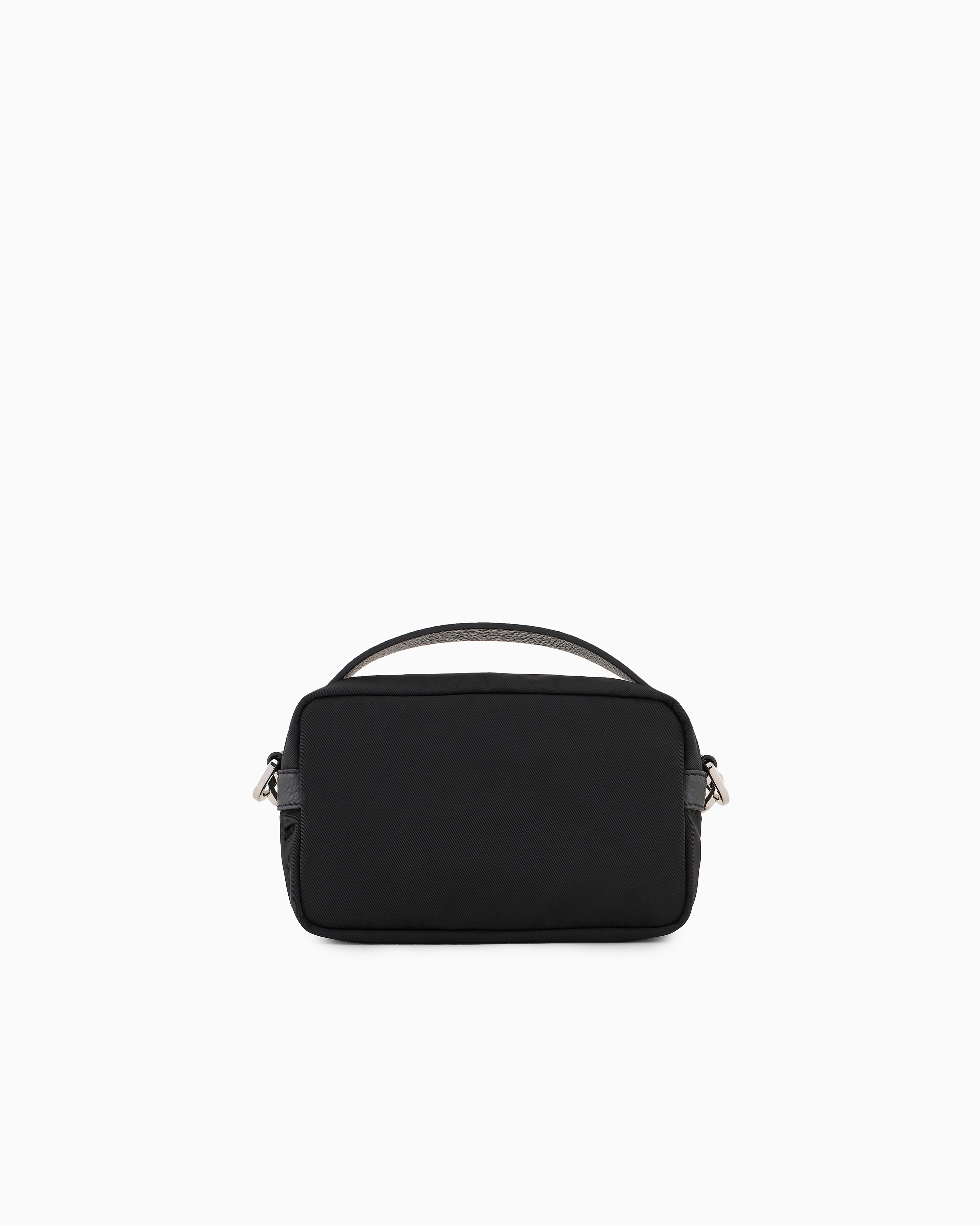 GIORGIO ARMANI ナイロン クロスボディバッグ ブラック ASV mini crossbody bag in nylon and leather | Giorgio Armani