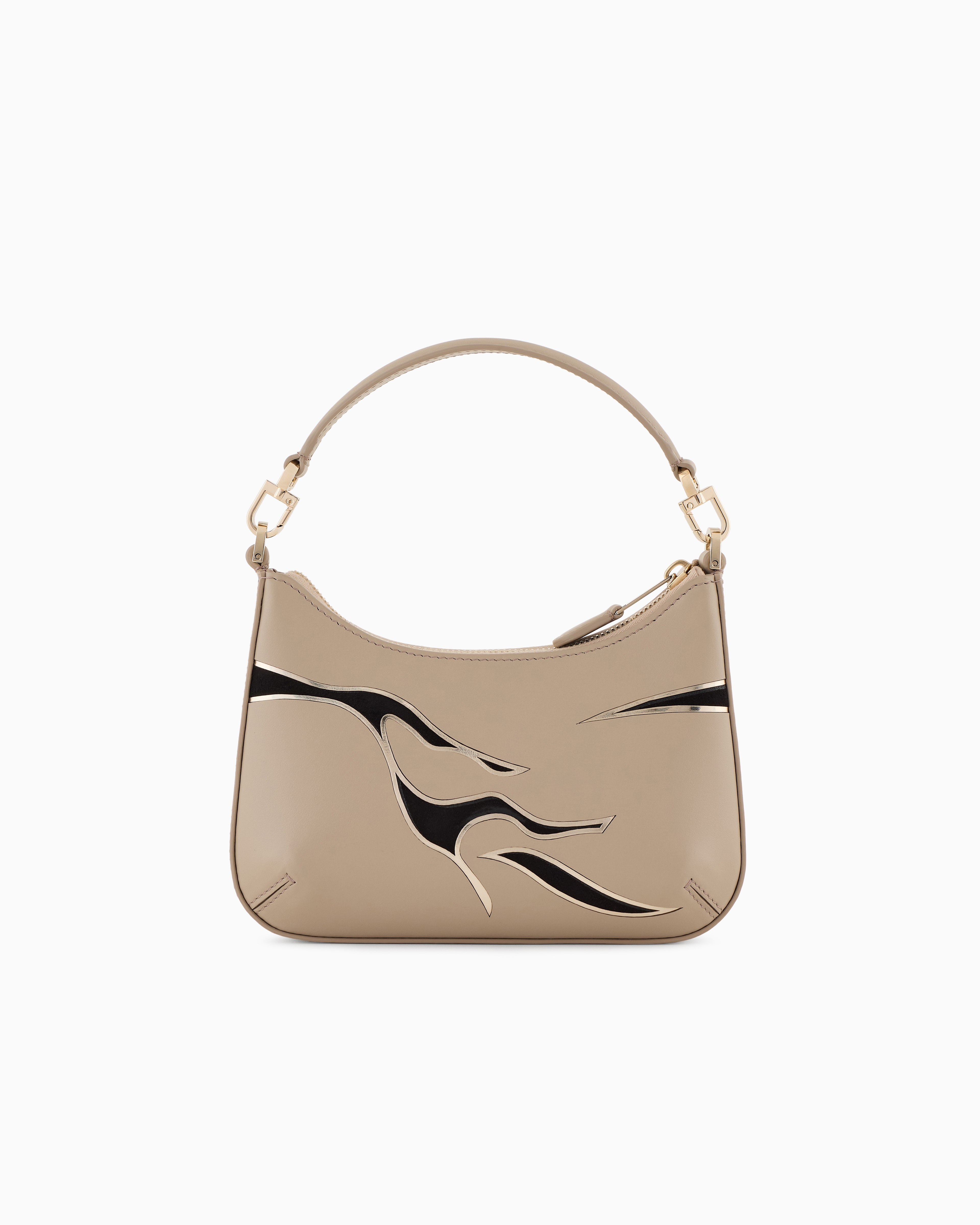 Giorgio Armani La Prima Mini Leather Handbag With Animal-print Detail