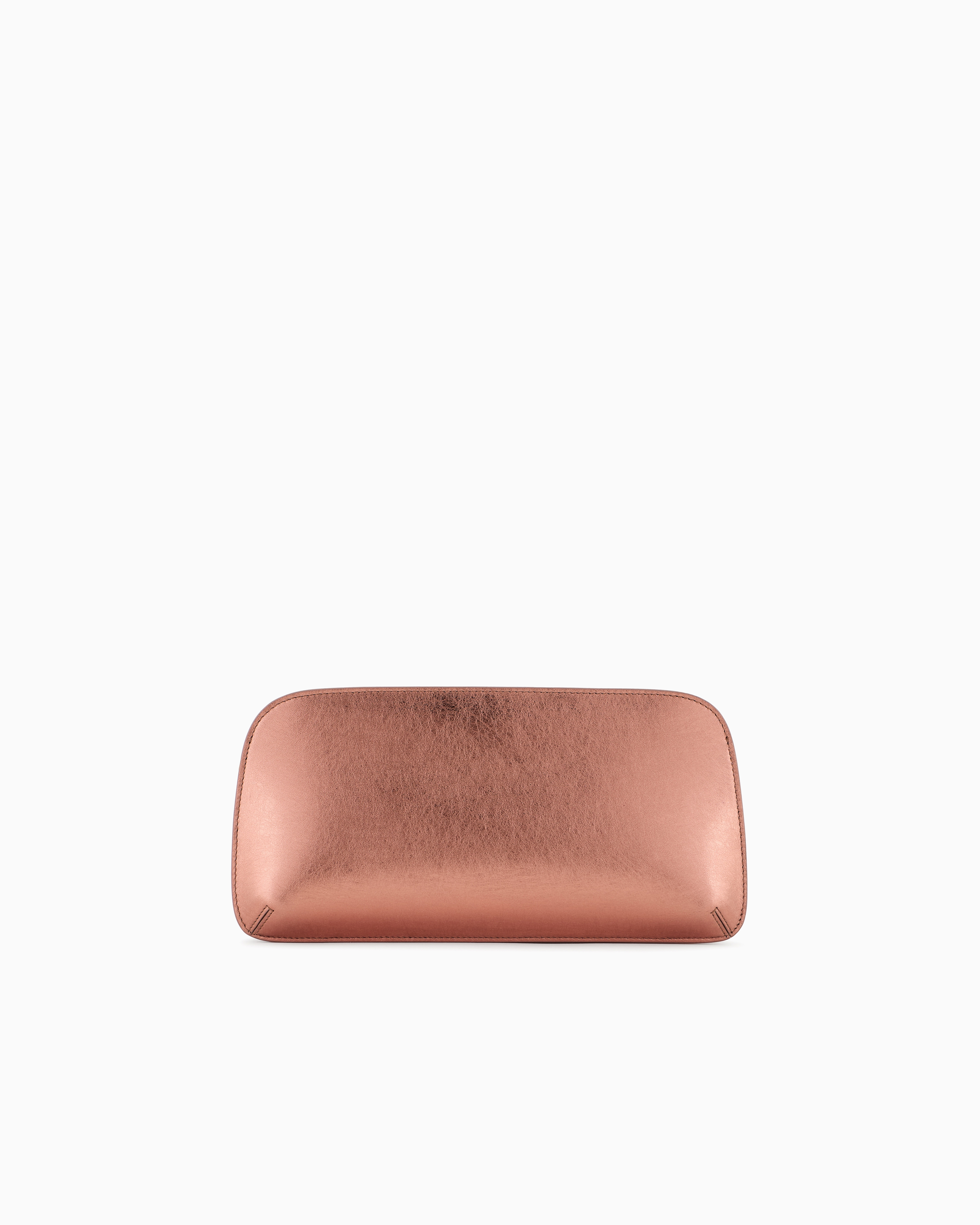 Giorgio Armani Lamé Leather La Prima Horizontal Clutch Bag