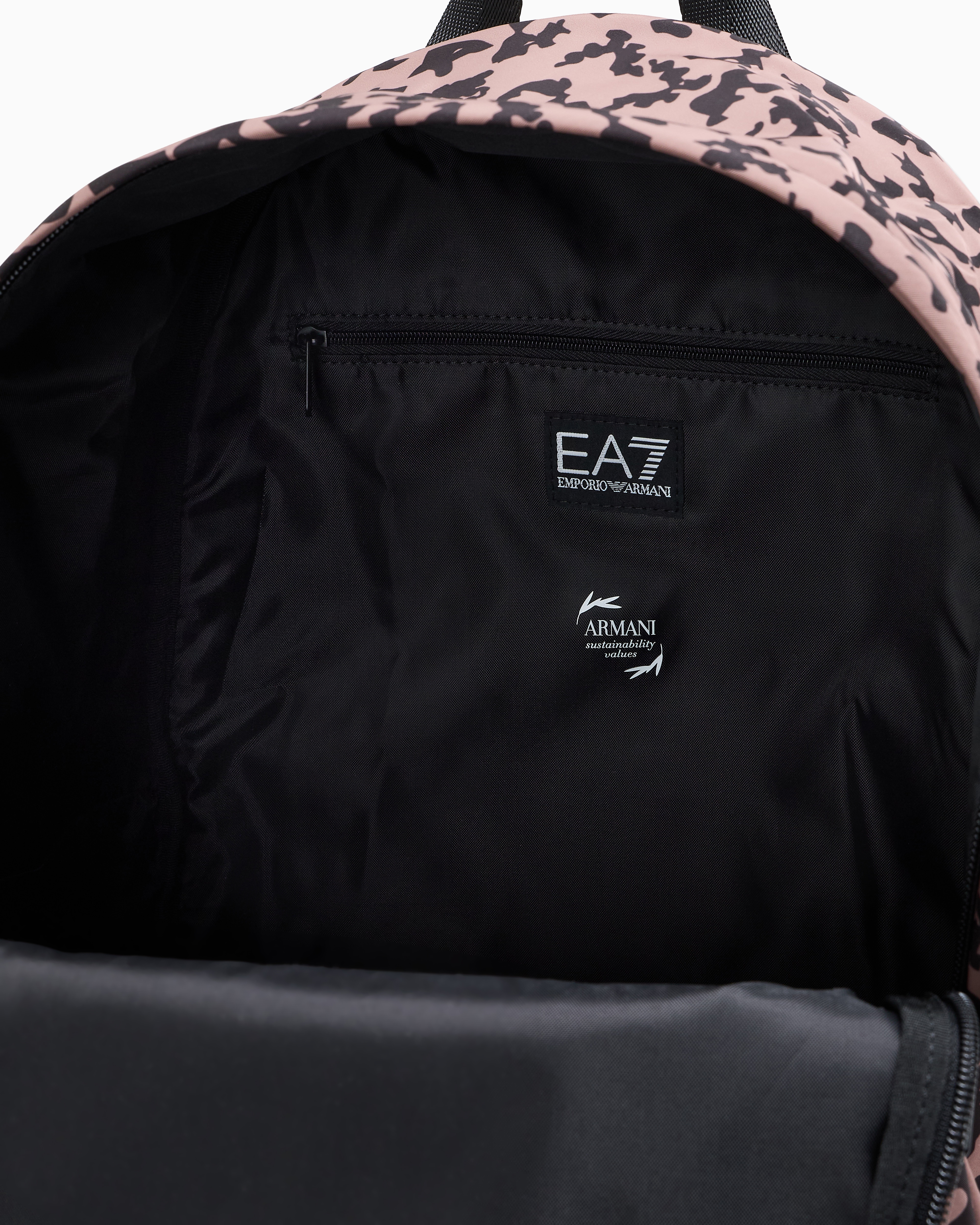 Ea7 Asv Printed Recycled-fabric Graphic Series Backpack In Pattern