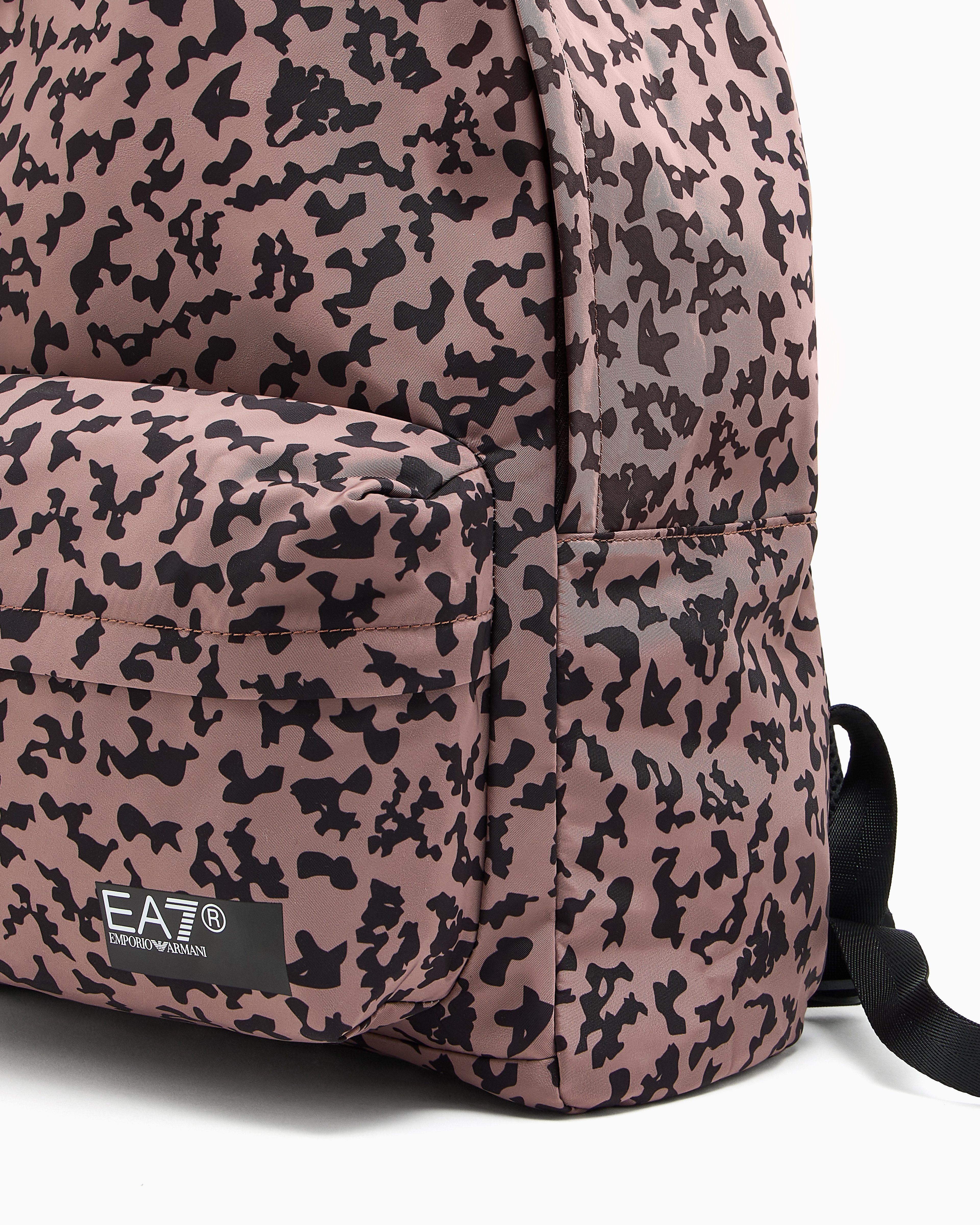 Ea7 Asv Printed Recycled-fabric Graphic Series Backpack In Pattern