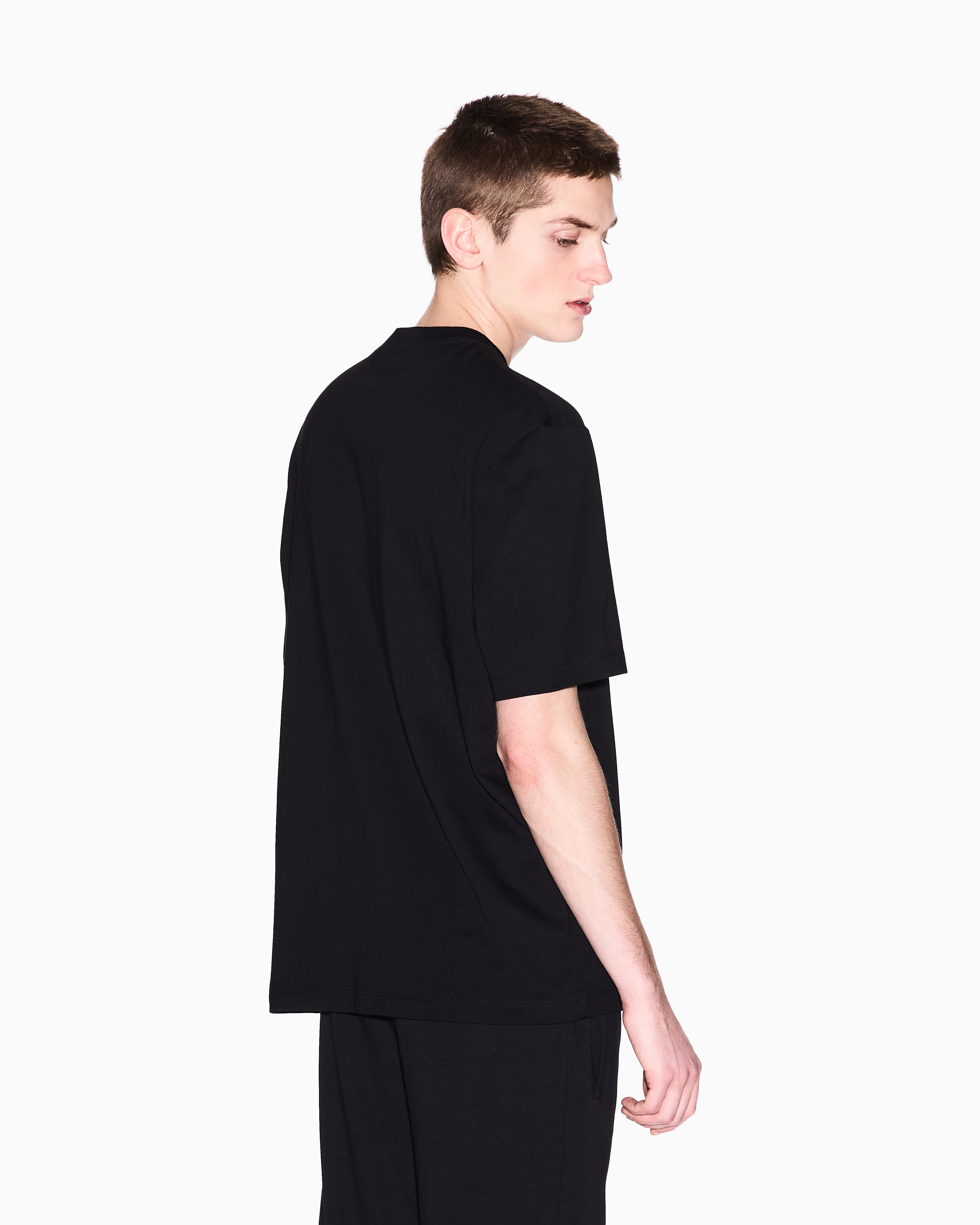 Armani Exchange -  Regular fit T-shirt with logo, Man, Black, Size: