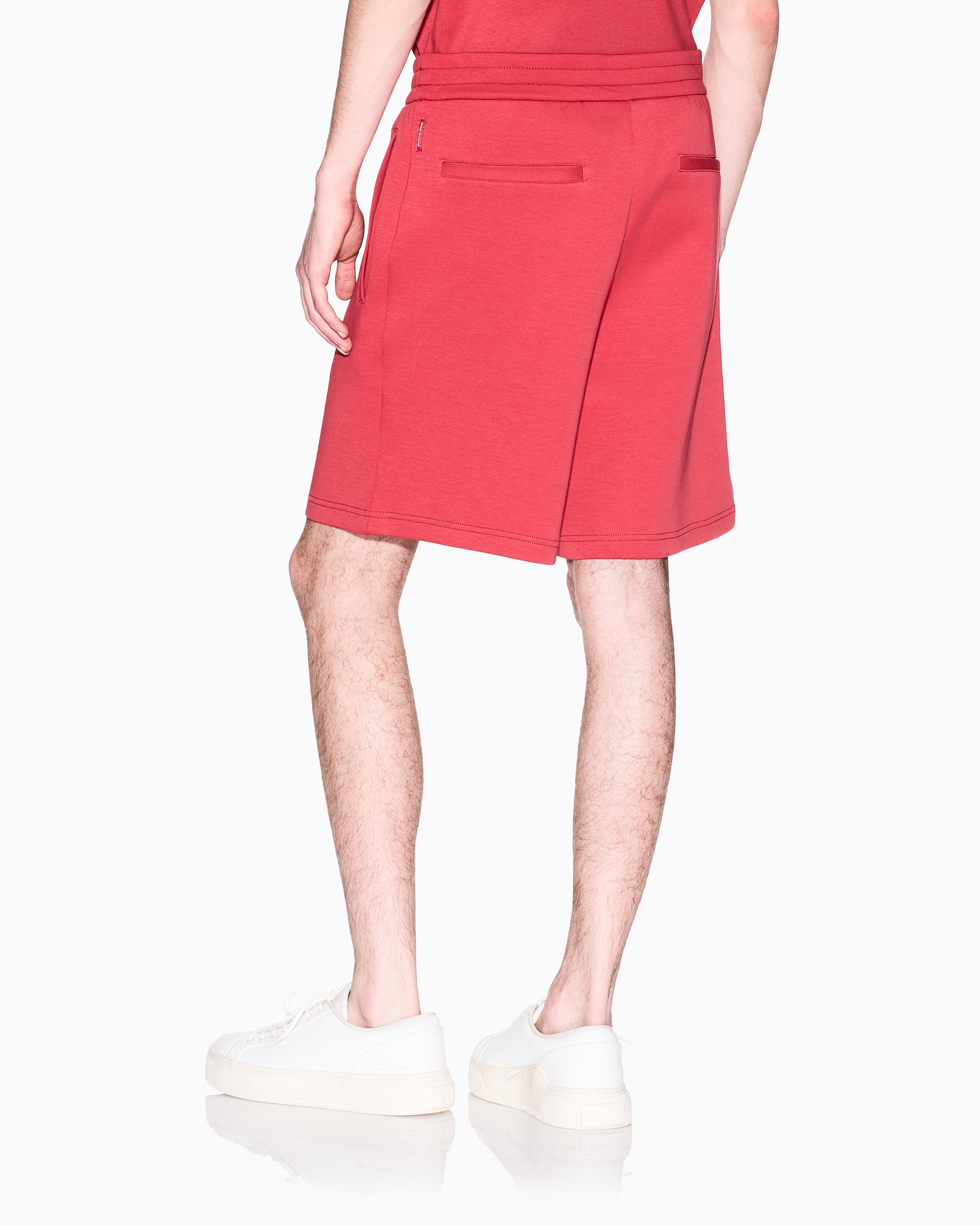 Armani Exchange - Basic Bermuda stretch fabric, Man, Red, Size:
