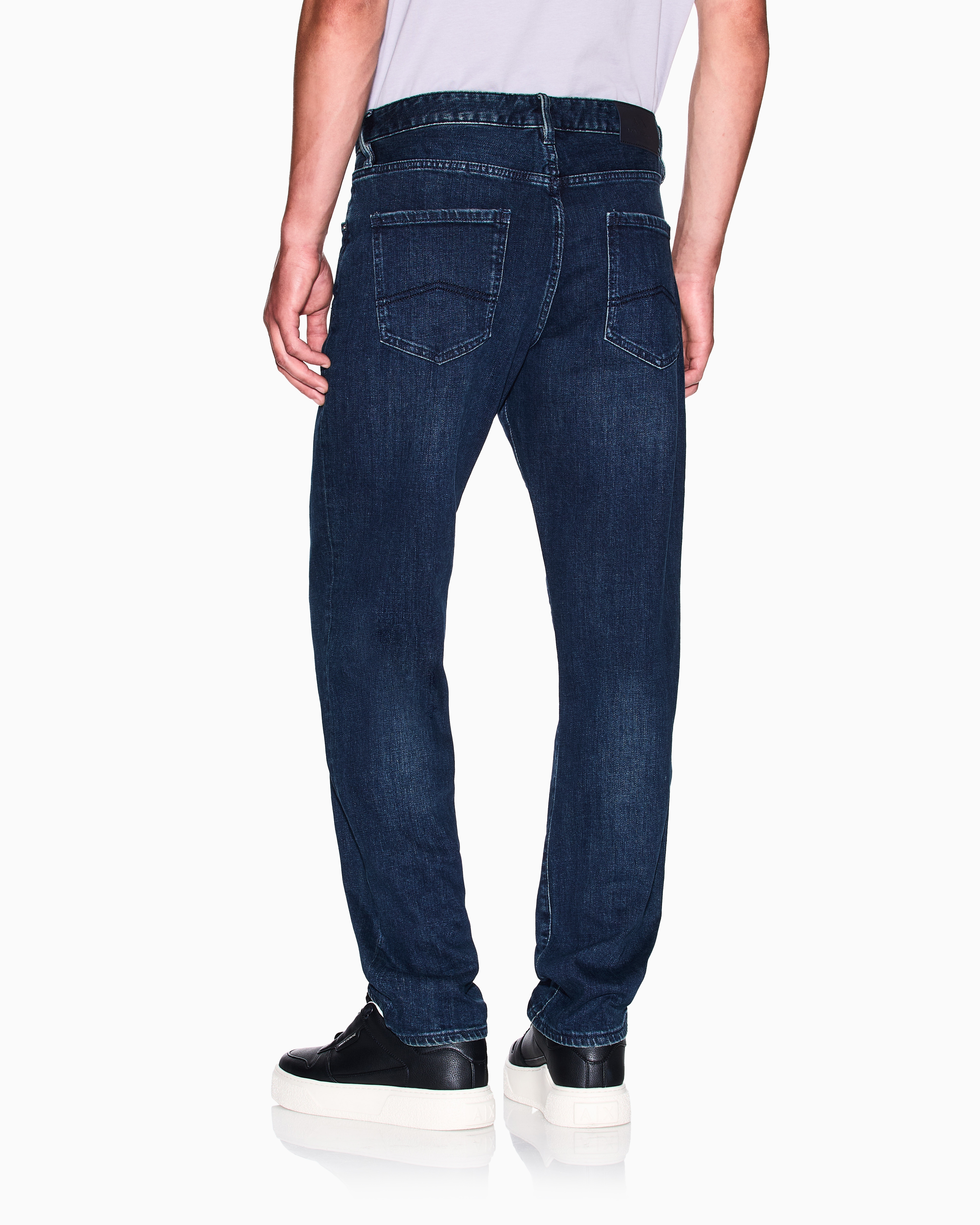 Armani Exchange -  J13 slim fit jeans cotton denim, Man, Blue, Size: