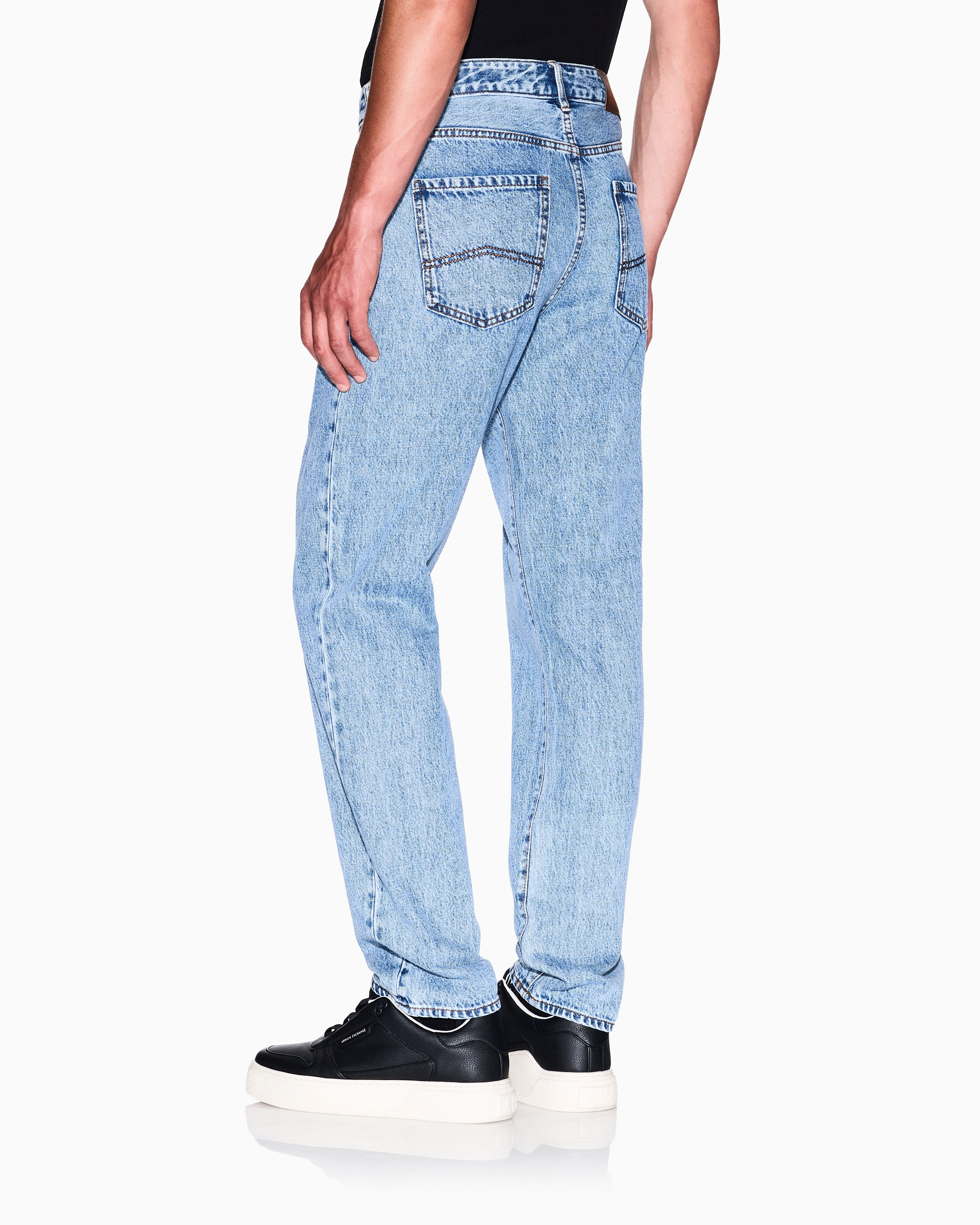 Armani Exchange -  J13 slim fit jeans cotton denim, Man, Blue, Size: