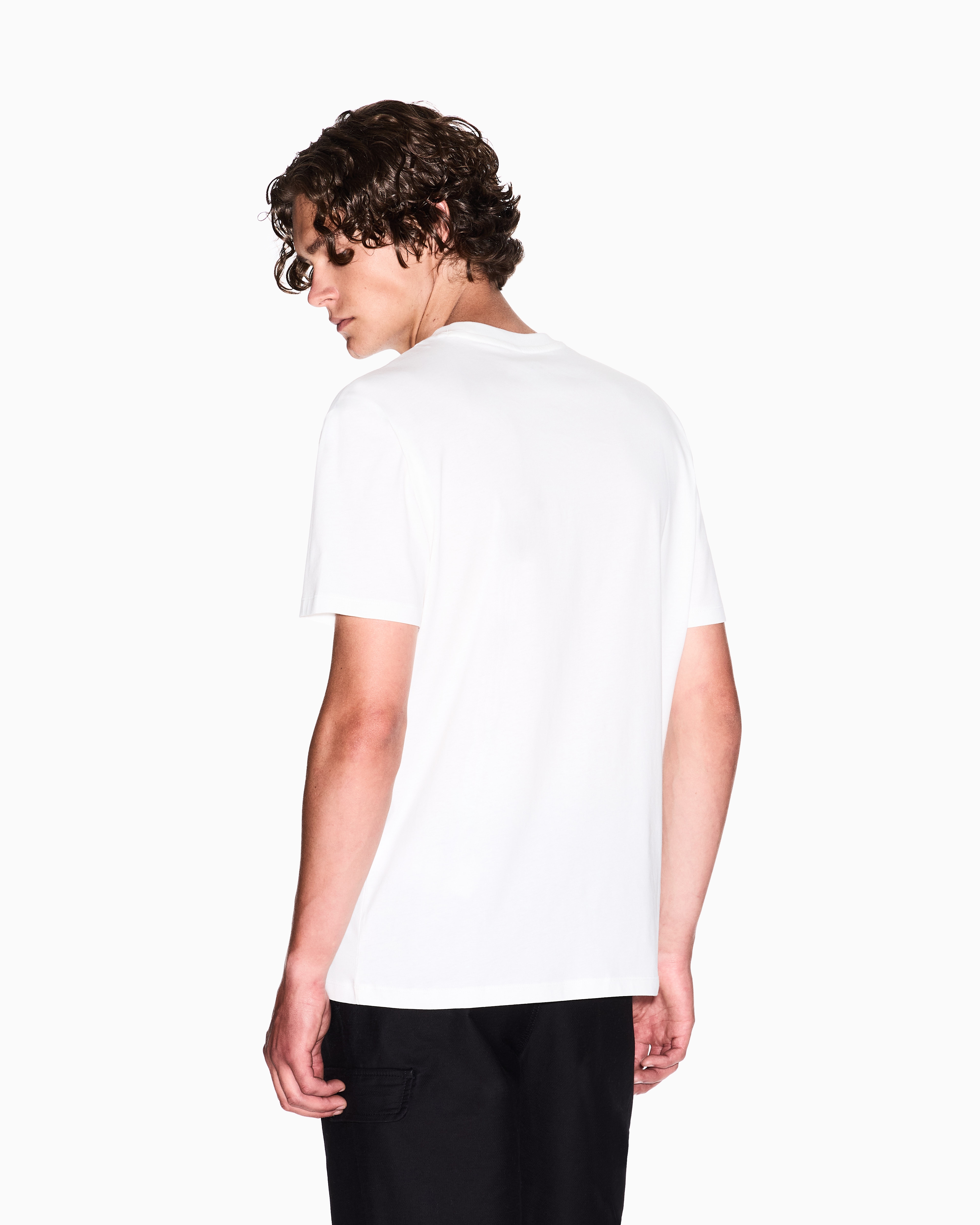 Armani Exchange - Regular fit Milan New York t-shirt, Man, White, Size: