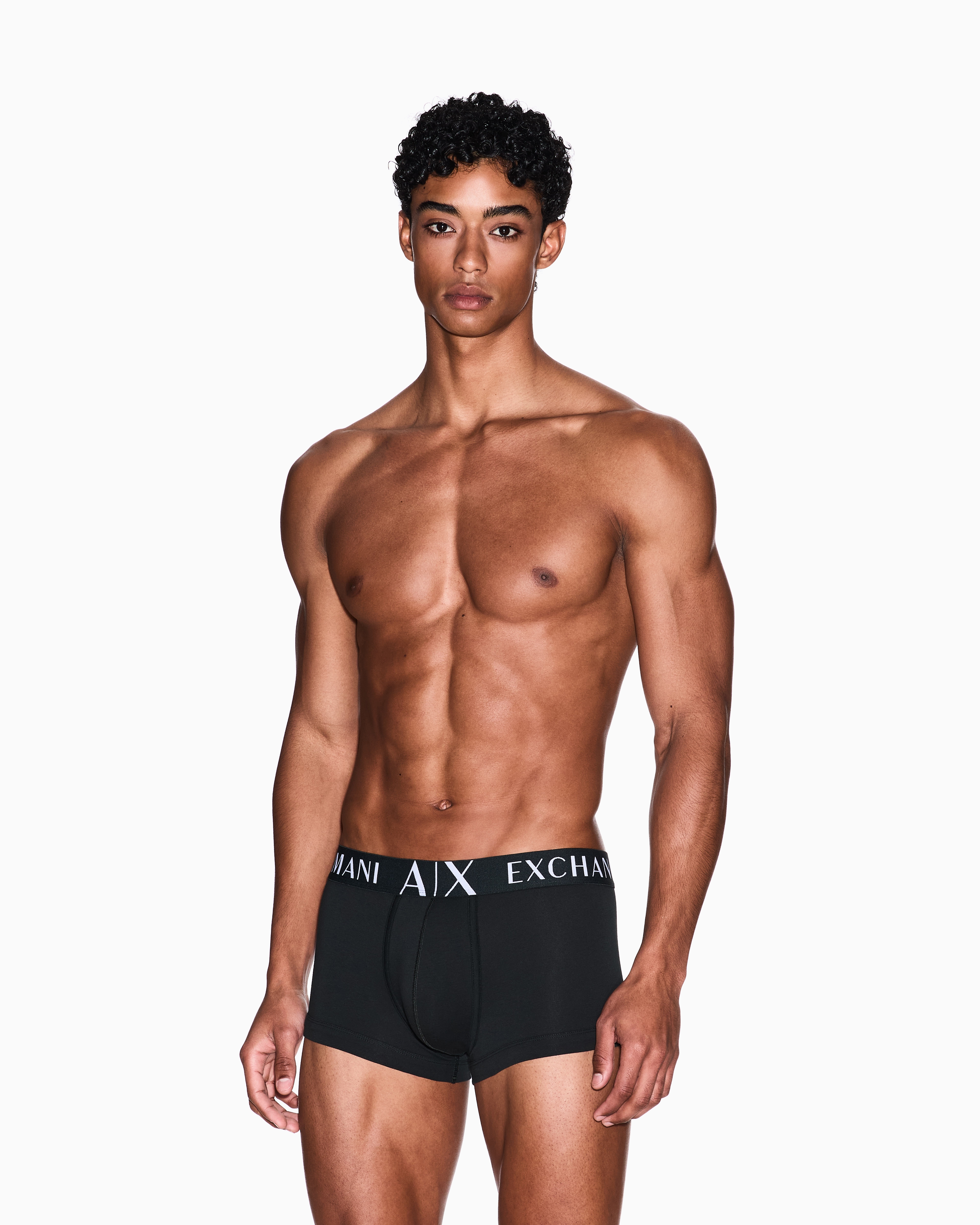 Armani Exchange Boxershorts Aus Stretchstoff In Grün