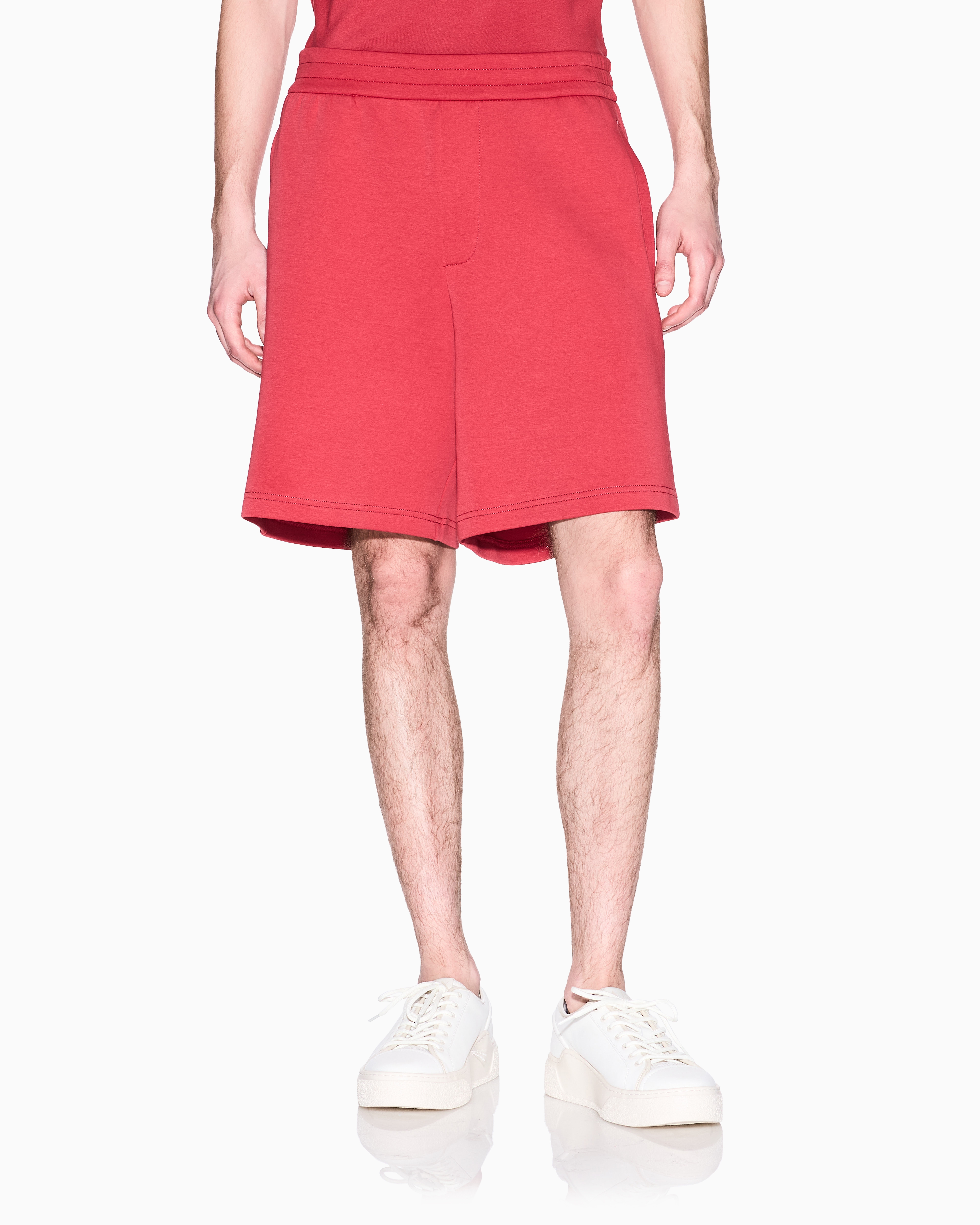 Armani Exchange - Basic Bermuda stretch fabric, Man, Red, Size: