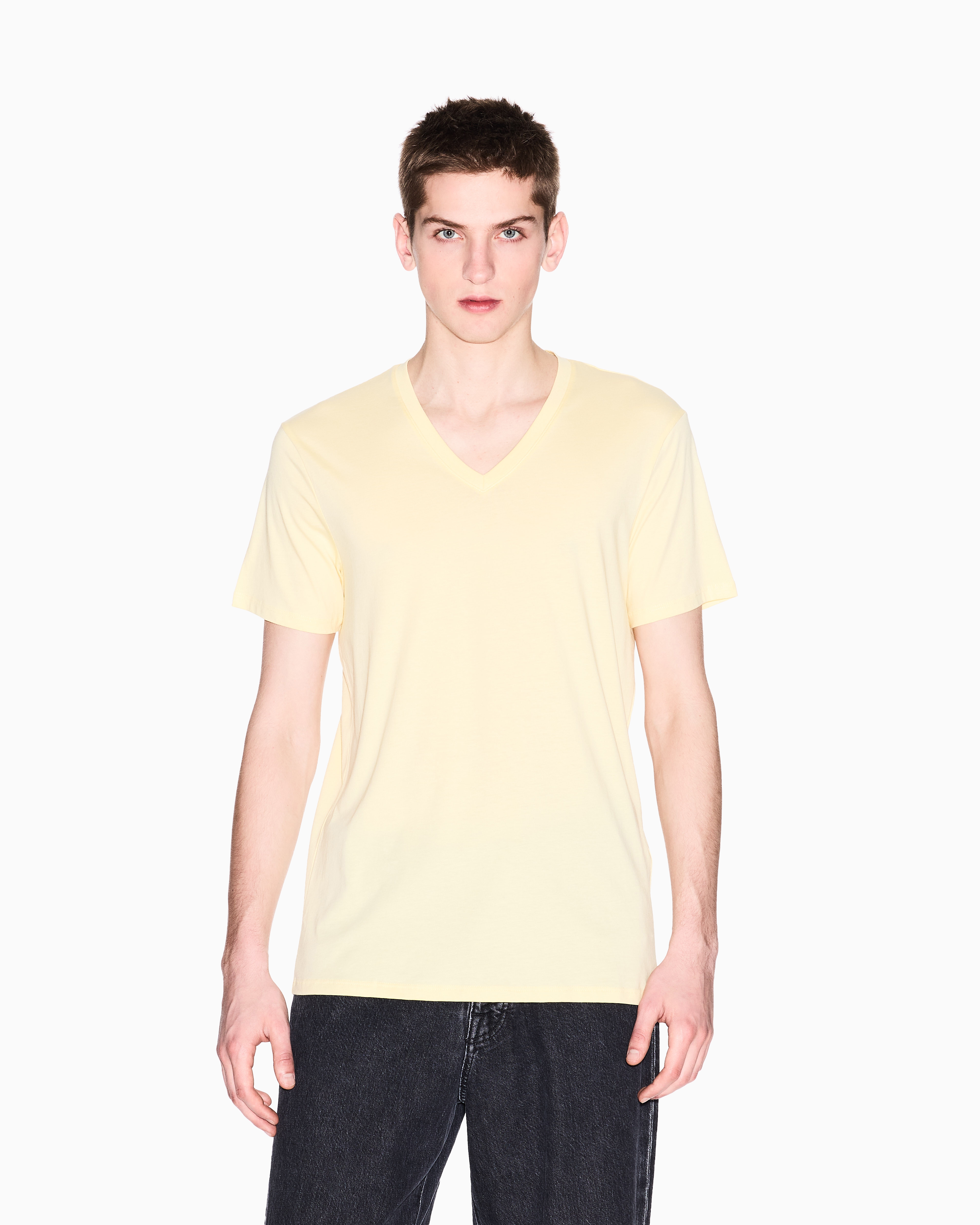 トップス ARMANI rayon cotton cutsew l/s tee y2k undefined