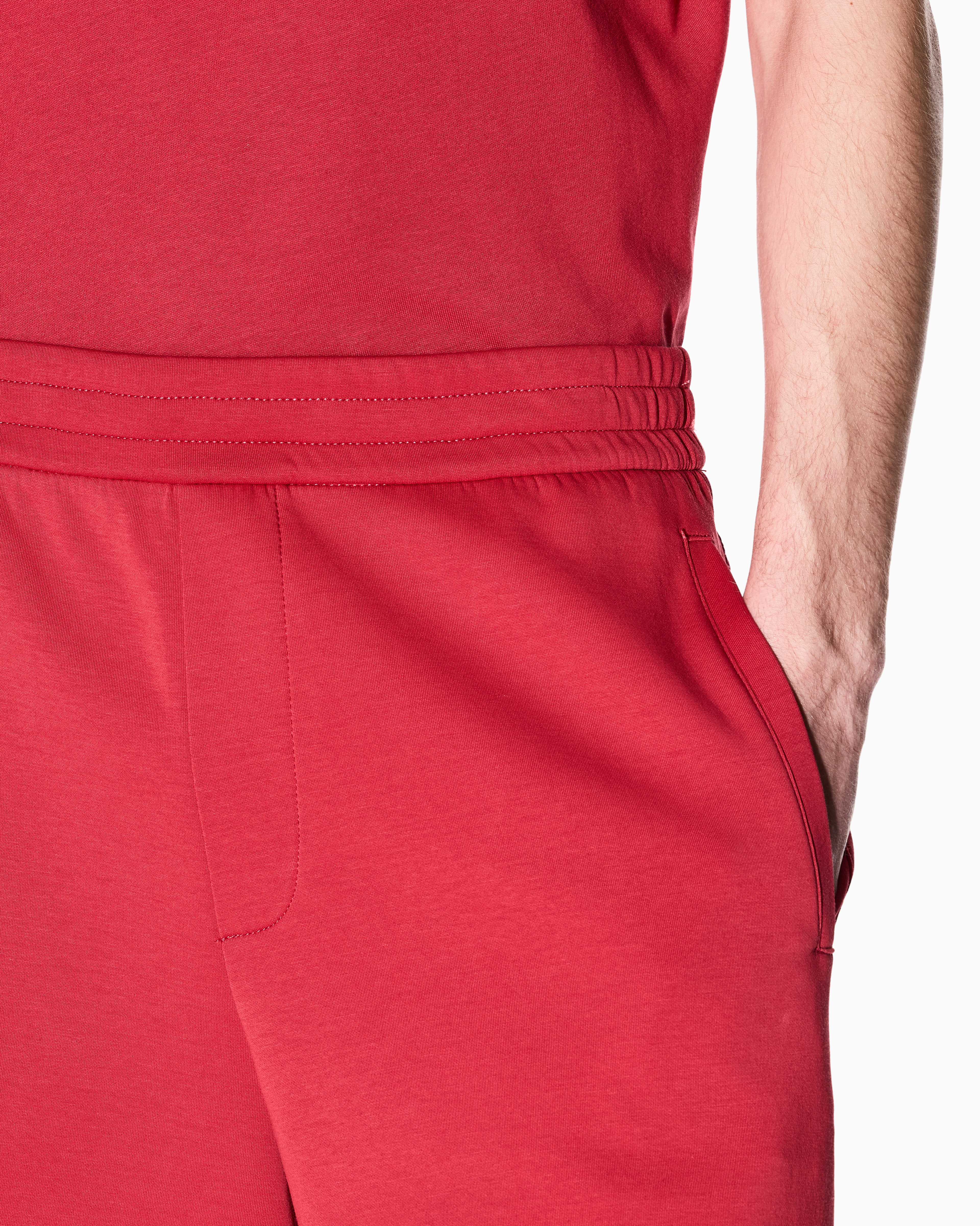 Armani Exchange - Basic Bermuda stretch fabric, Man, Red, Size: