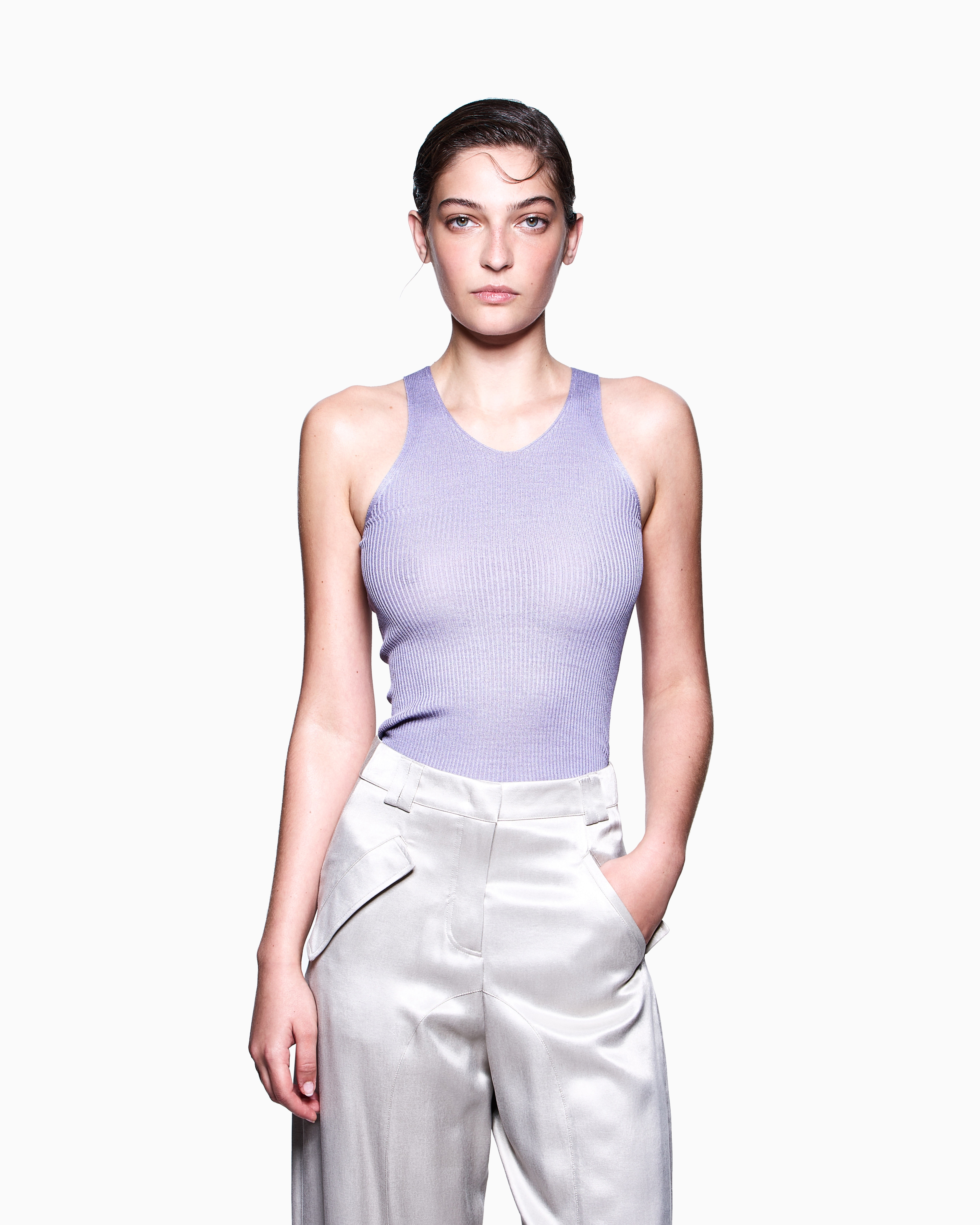 Giorgio Armani Silk Knit Top