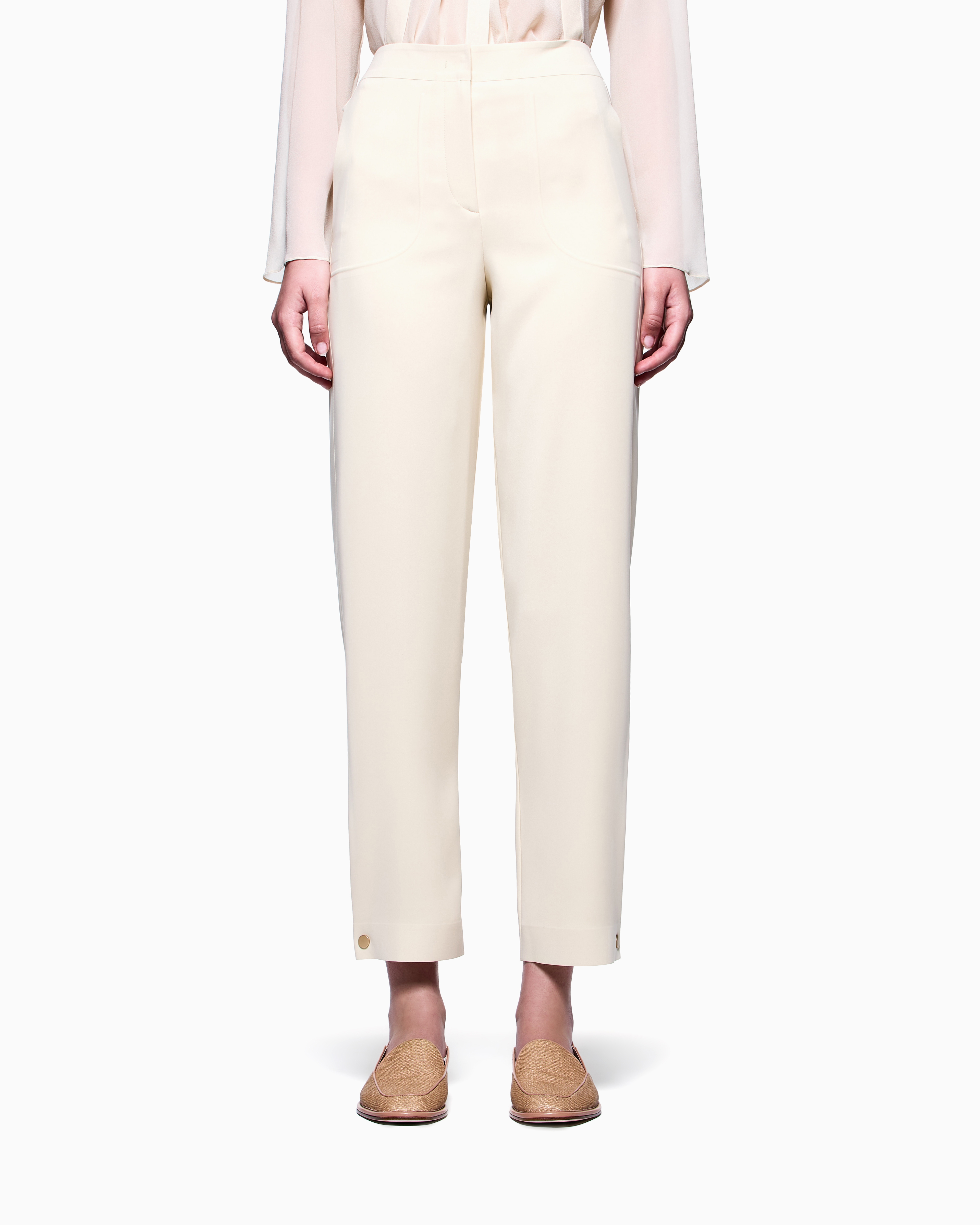 Giorgio Armani Technical-cady Straight Trousers