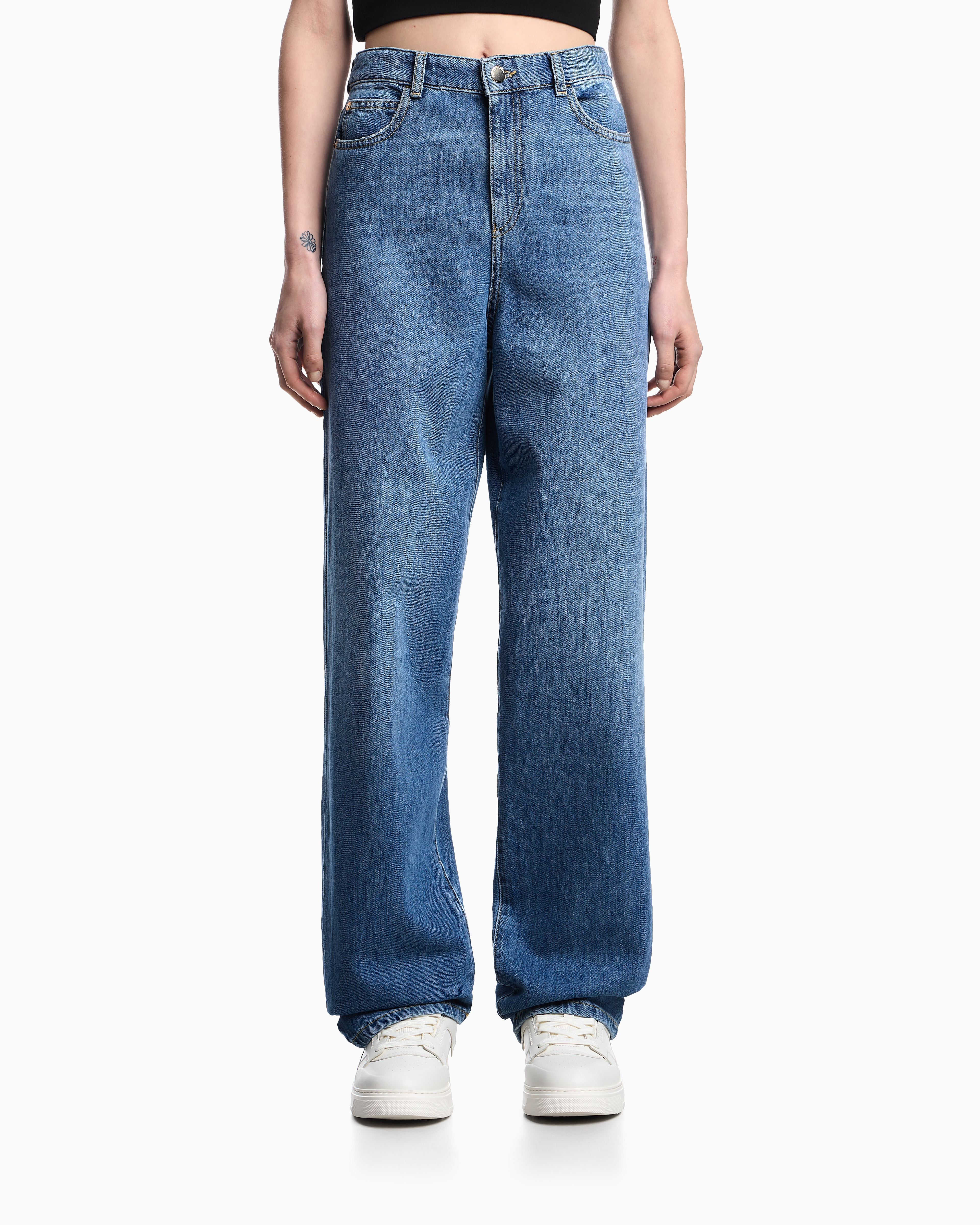 デニム・ジーパン EMPORIO ARMANI Woman Jeans Denim EW001504AF12676 MB001 Emporio Armani Ew001504af12676mb001 Jeans - Blue Denim