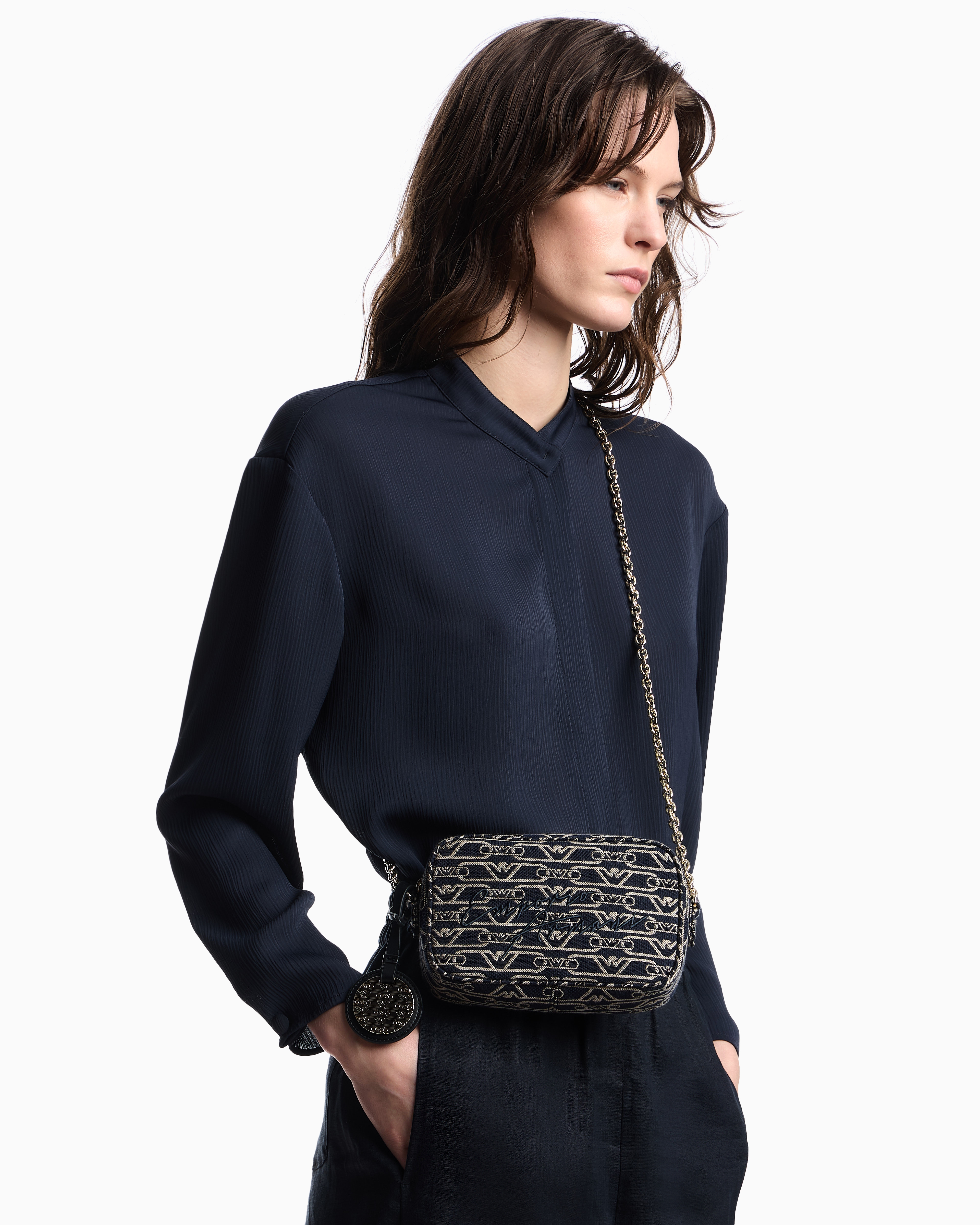即発★EMPORIO ARMANI★ショルダー バイカラー カメラバッグ EMPORIO ARMANI ショルダーバッグ 「エンポリオ アルマーニ
