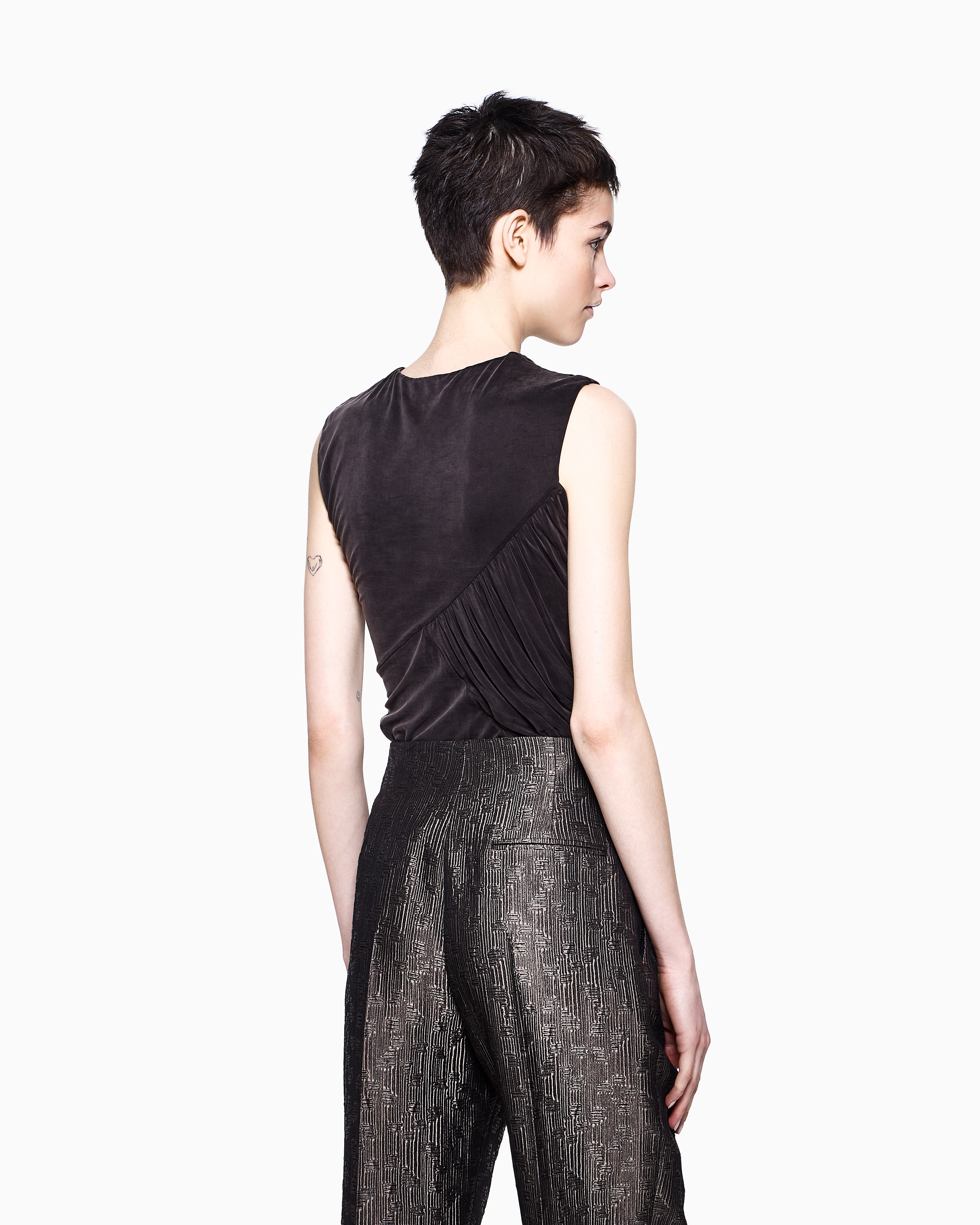 Giorgio Armani Tops In Gray