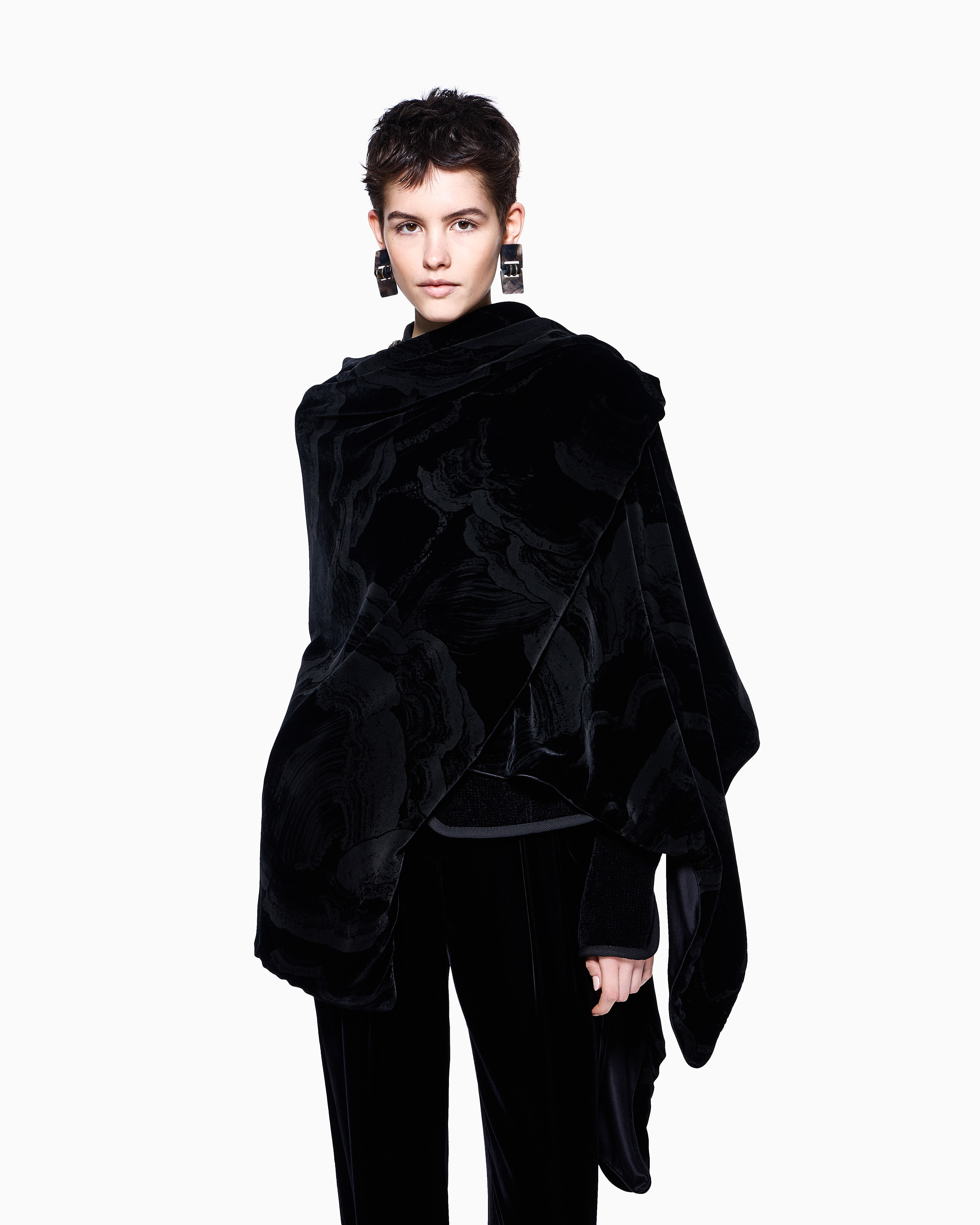 Giorgio Armani Capes In Black